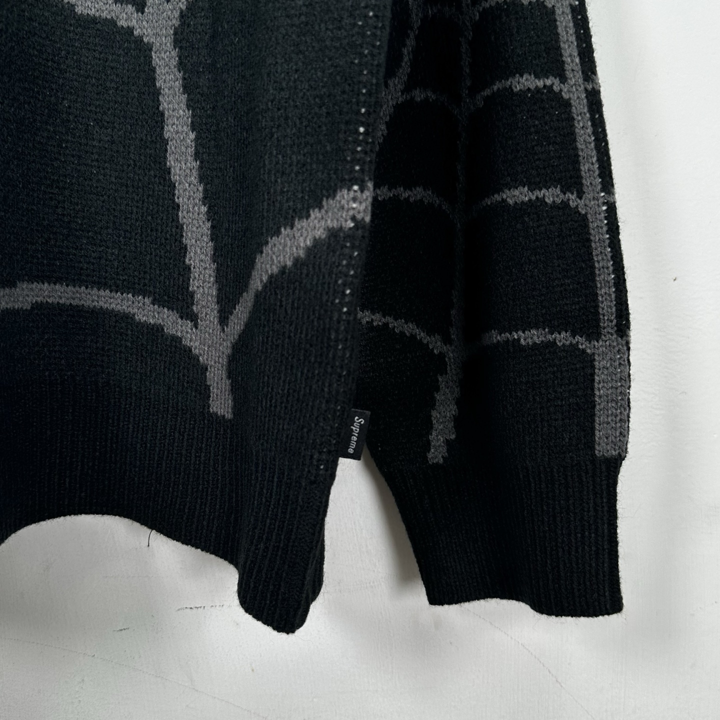 Supreme VANSON SPIDER MAN SWEATER 联名款 蜘蛛满印图案刺绣圆领毛衣 针织衫 外套 秋冬 长袖 红色 黑色 