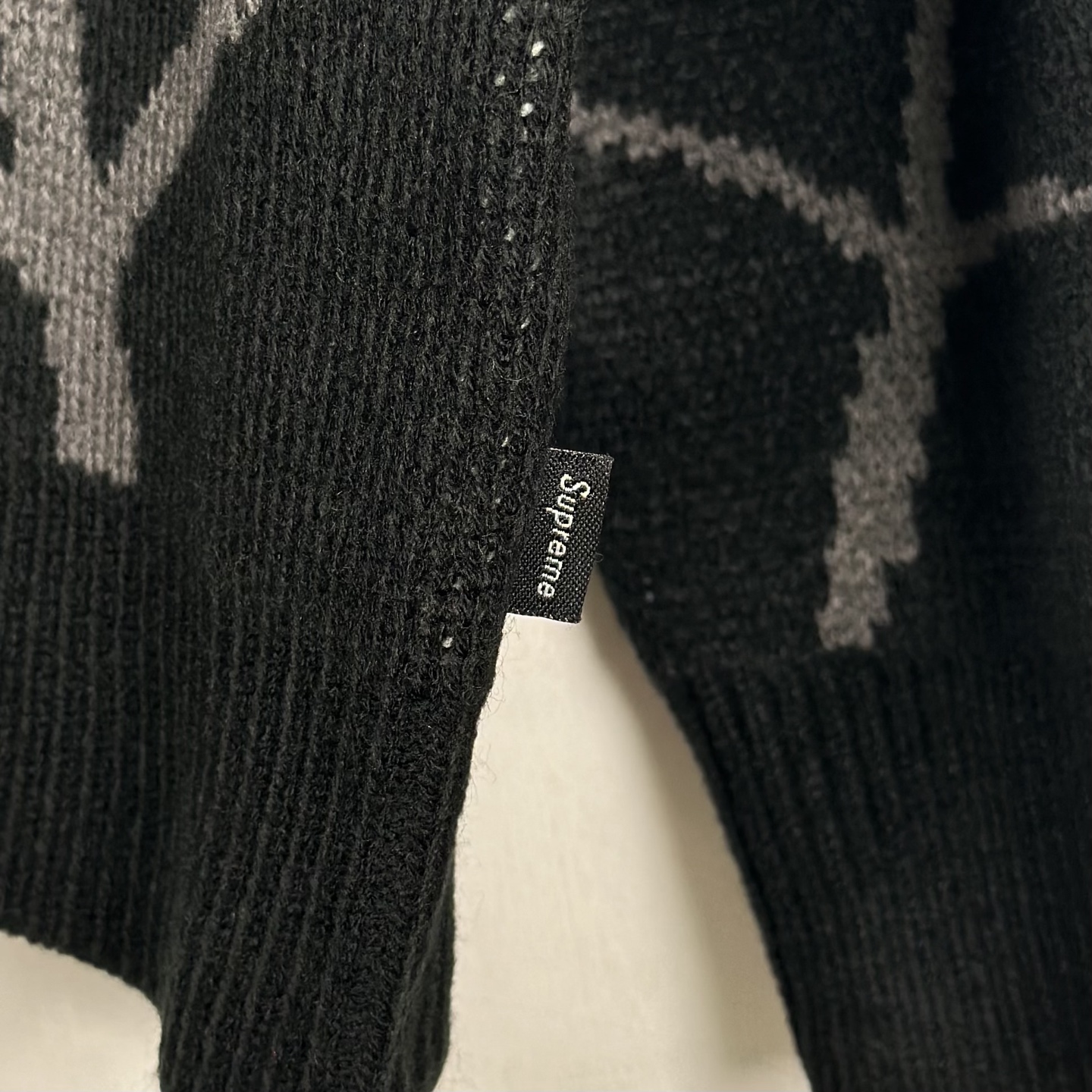 Supreme VANSON SPIDER MAN SWEATER 联名款 蜘蛛满印图案刺绣圆领毛衣 针织衫 外套 秋冬 长袖 红色 黑色 