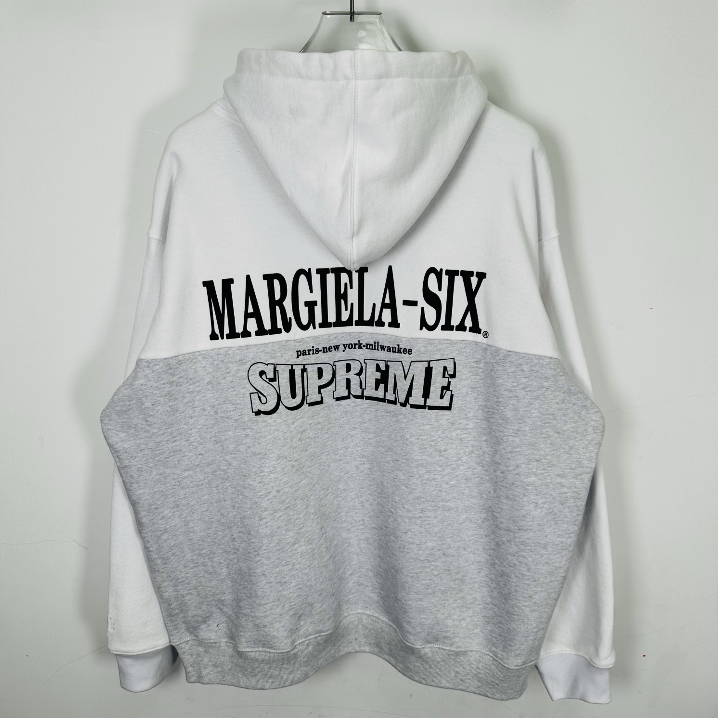 Supreme MM6 Maison Margiela 联名款 老鹰图案拉链连帽卫衣 连帽衫 外套 夹克 秋冬 长袖 灰色 黑色 紫红色