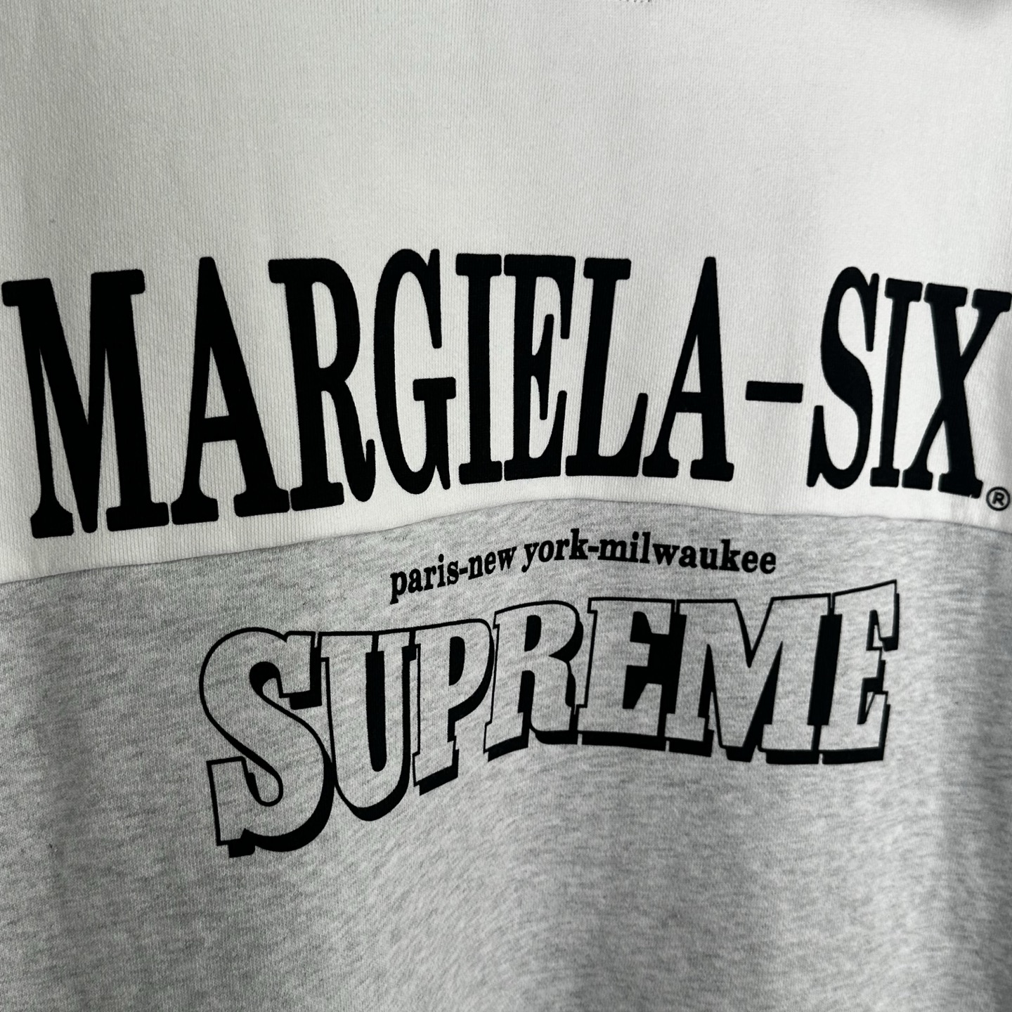 Supreme MM6 Maison Margiela 联名款 老鹰图案拉链连帽卫衣 连帽衫 外套 夹克 秋冬 长袖 灰色 黑色 紫红色