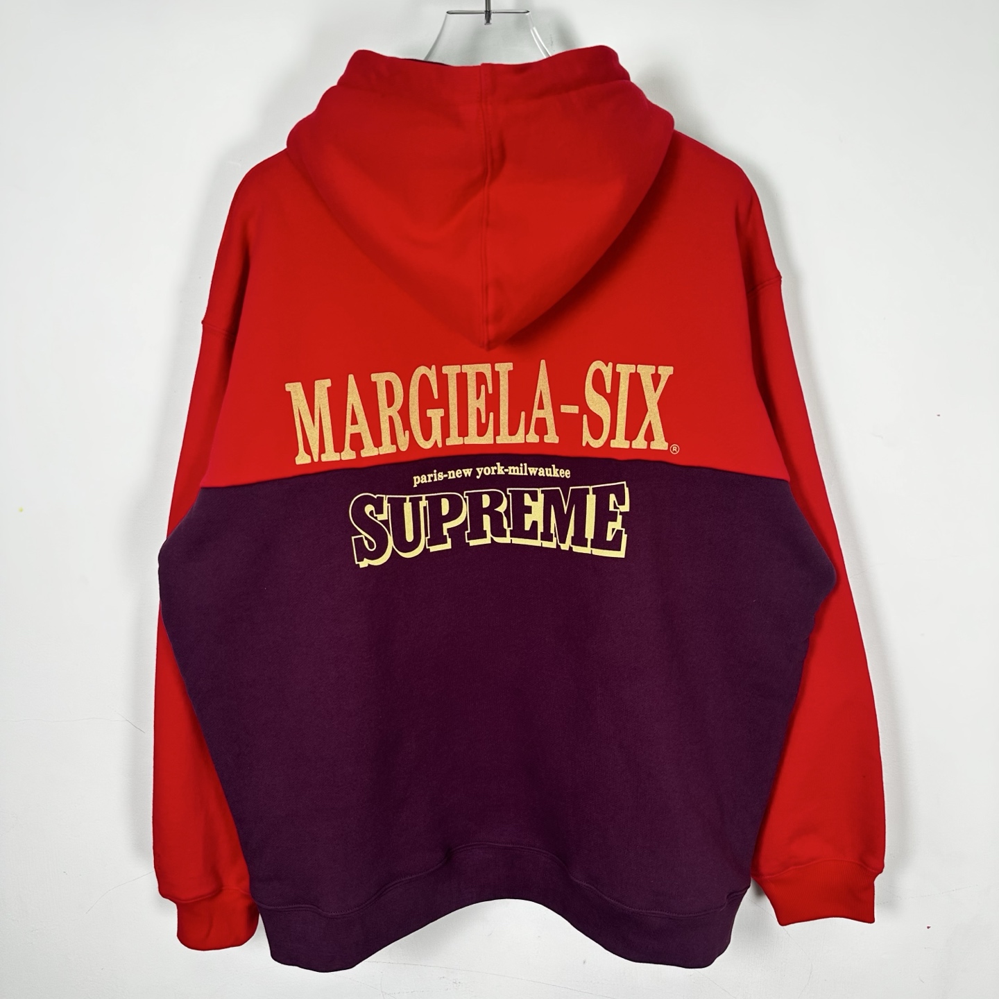 Supreme MM6 Maison Margiela 联名款 老鹰图案拉链连帽卫衣 连帽衫 外套 夹克 秋冬 长袖 灰色 黑色 紫红色