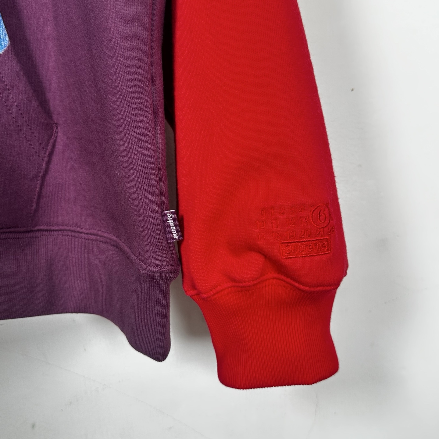 Supreme MM6 Maison Margiela 联名款 老鹰图案拉链连帽卫衣 连帽衫 外套 夹克 秋冬 长袖 灰色 黑色 紫红色