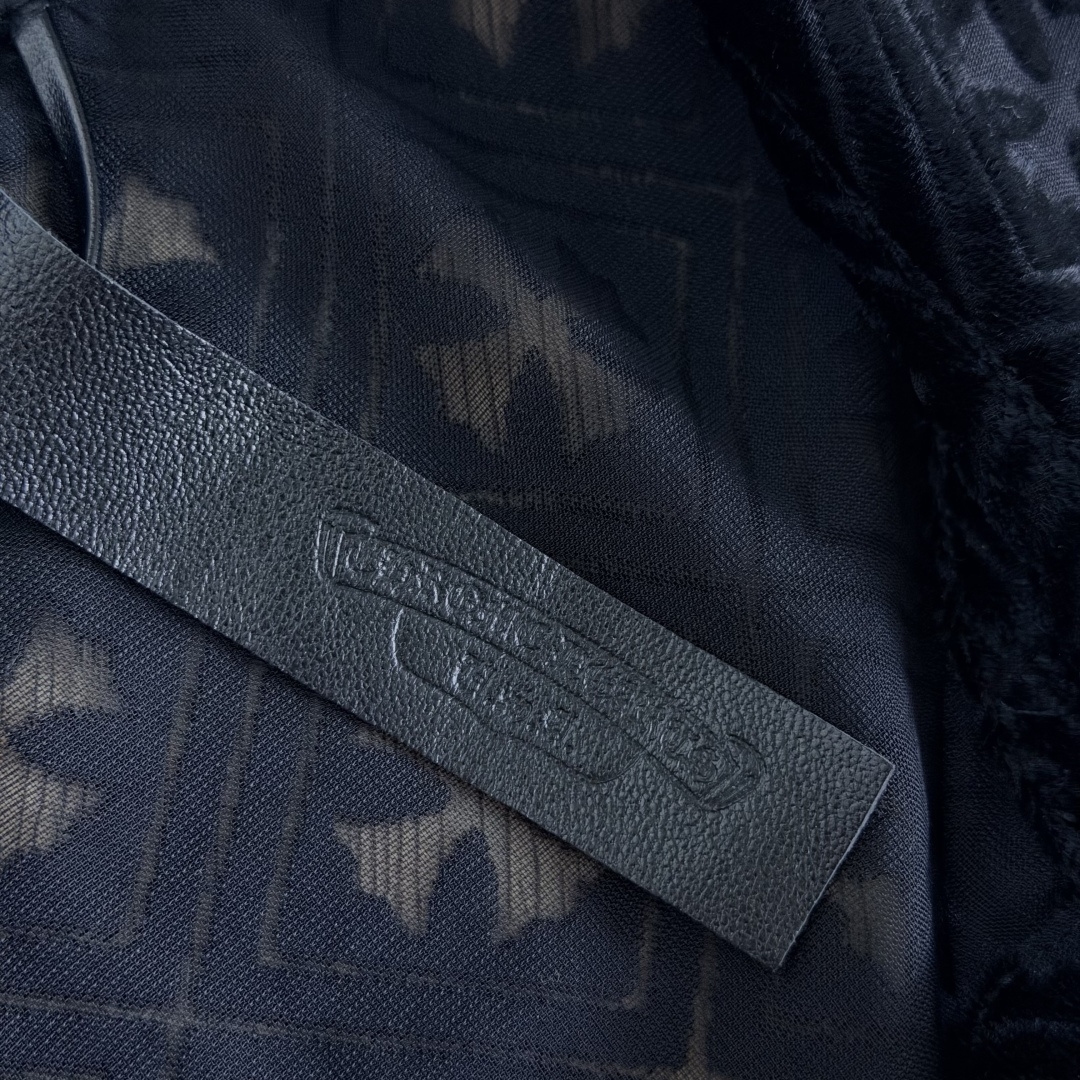 Chrome Hearts ch 克罗心  丝绒十字架镂空衬衫 女款