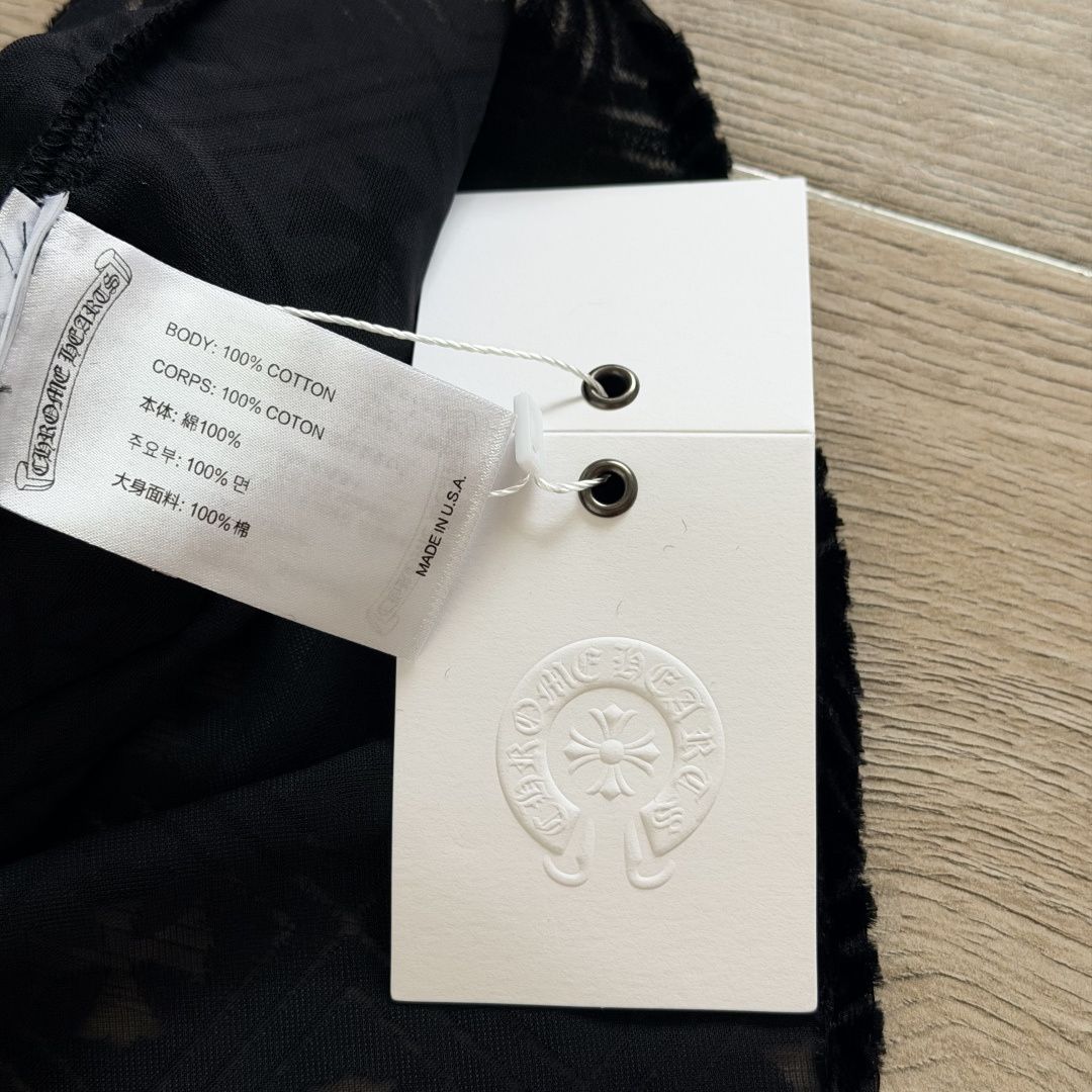 Chrome Hearts ch 克罗心  丝绒十字架镂空衬衫 女款