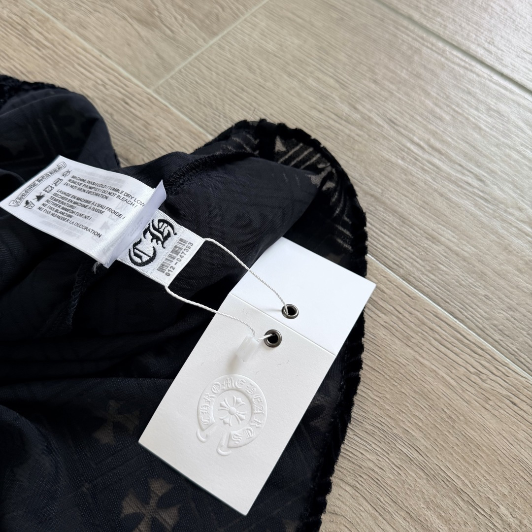 Chrome Hearts ch 克罗心  丝绒十字架镂空衬衫 女款