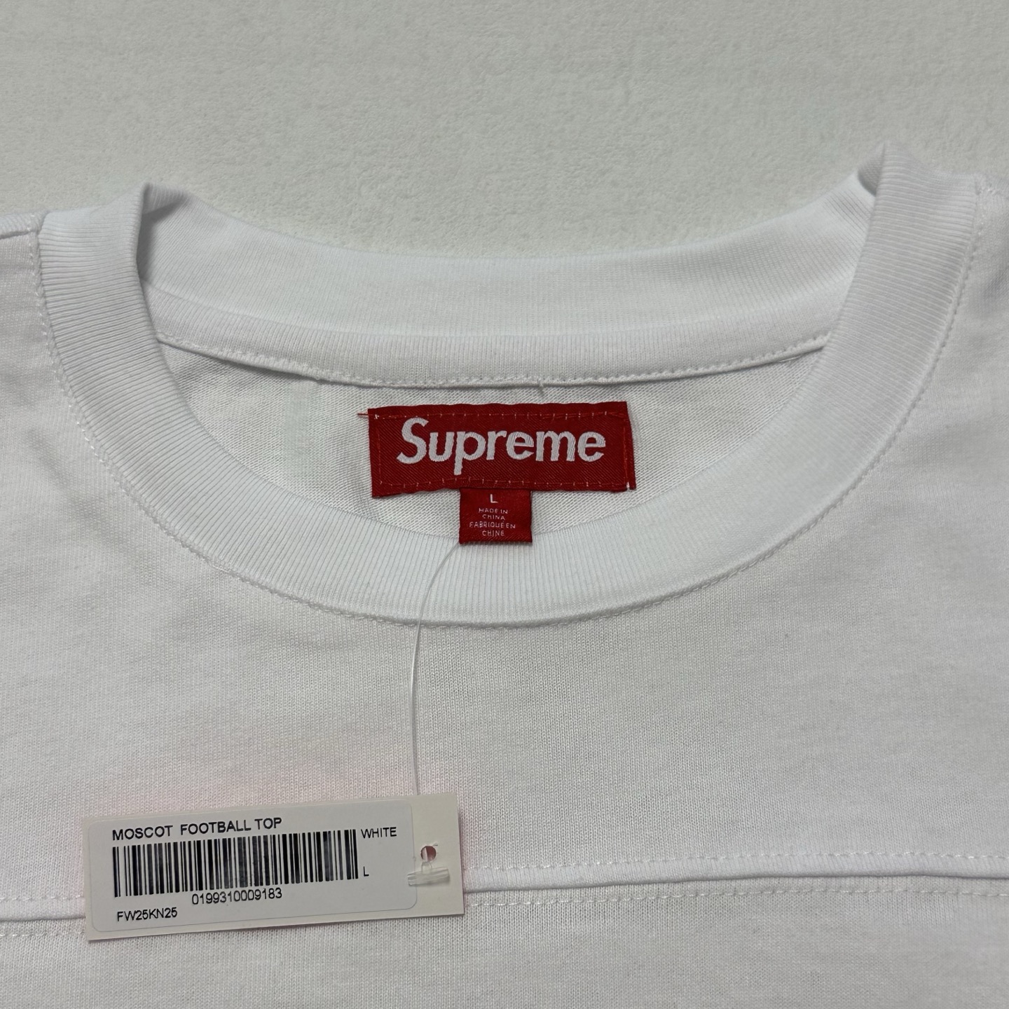 Supreme 虎头数字66足球长袖T恤 黑色 白色