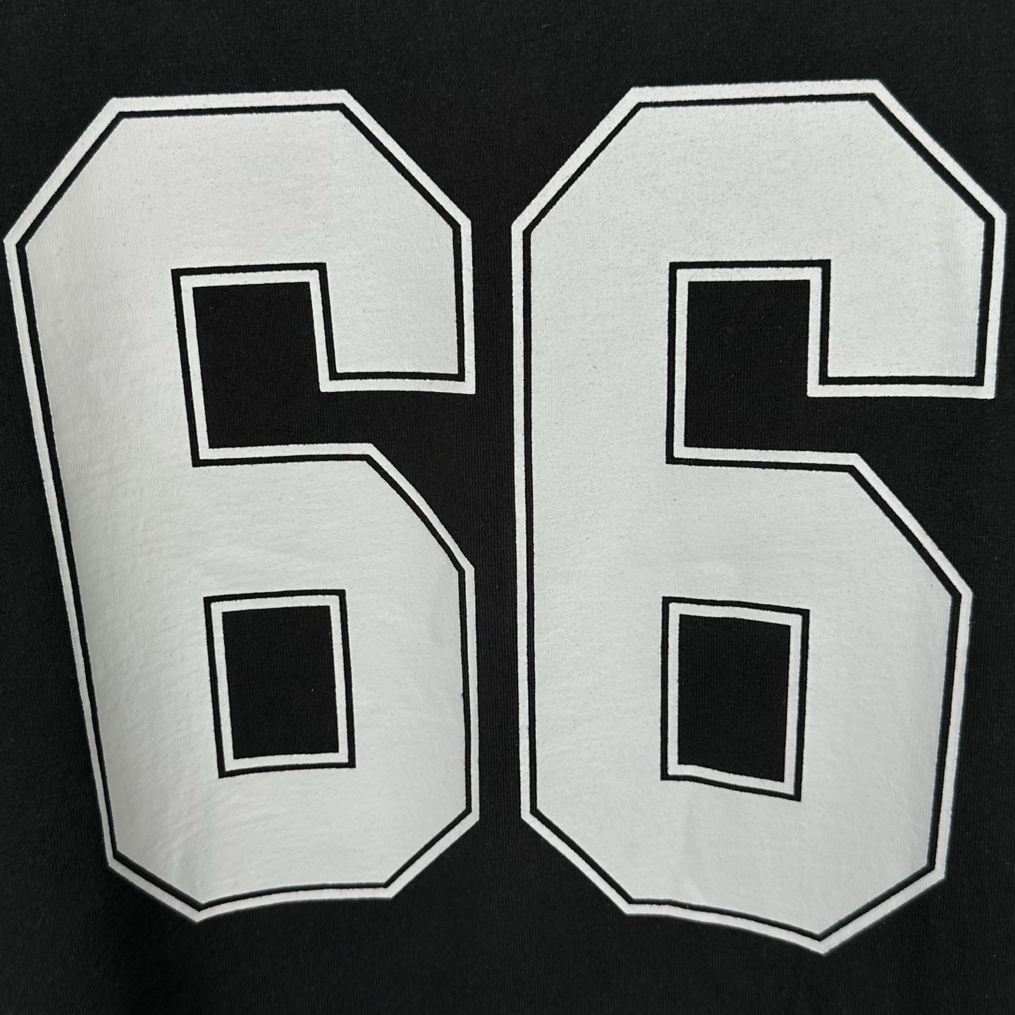Supreme 虎头数字66足球长袖T恤 黑色 白色