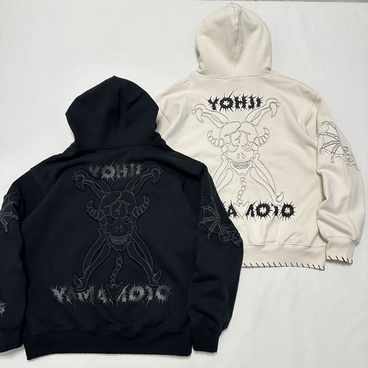 Supreme Y'S BY YOHJI YAMAMOTO 山本耀司 联名款 魔鬼拉链连帽卫衣 连帽衫 外套 夹克 秋冬 长袖 浅杏色 黑色