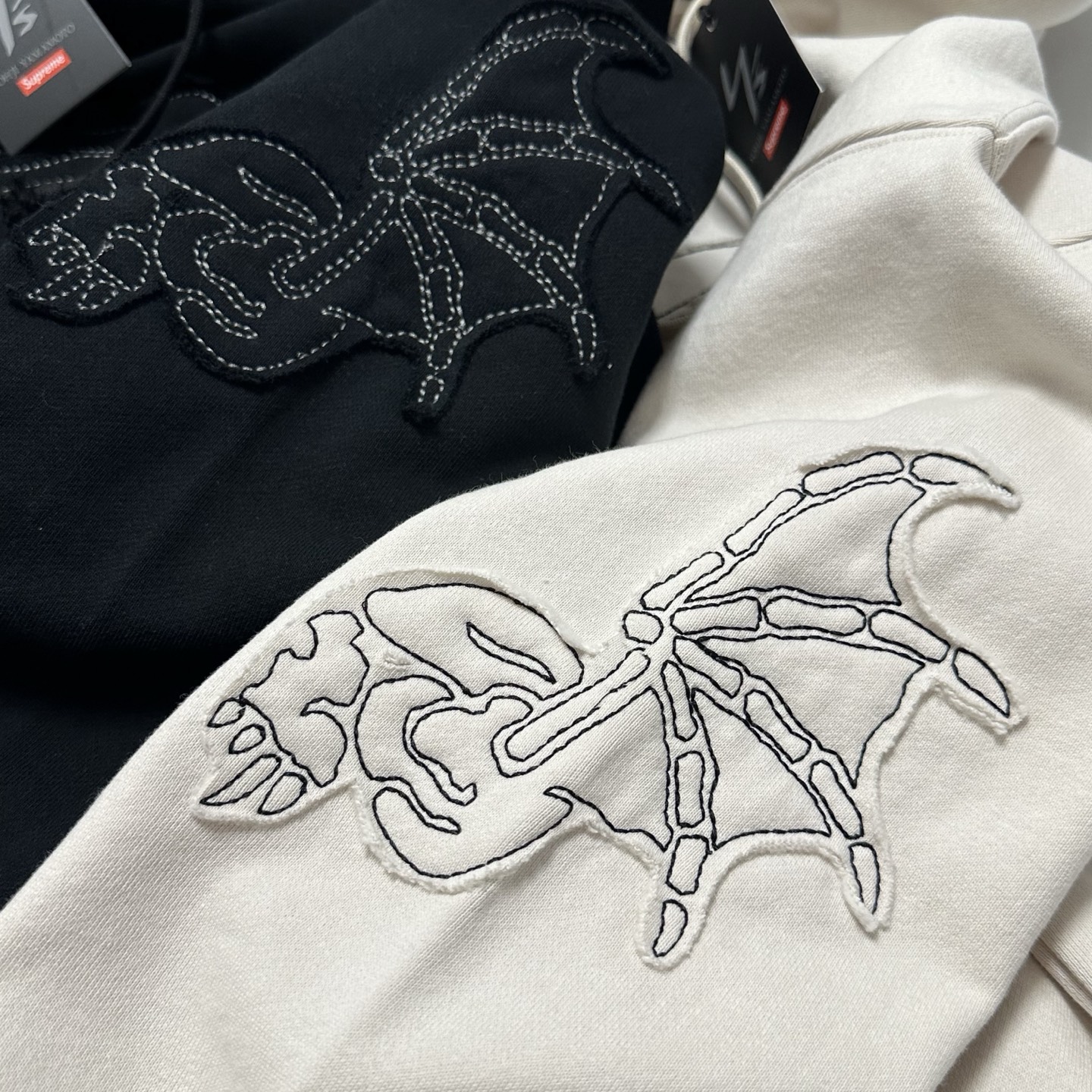 Supreme Y'S BY YOHJI YAMAMOTO 山本耀司 联名款 魔鬼拉链连帽卫衣 连帽衫 外套 夹克 秋冬 长袖 浅杏色 黑色