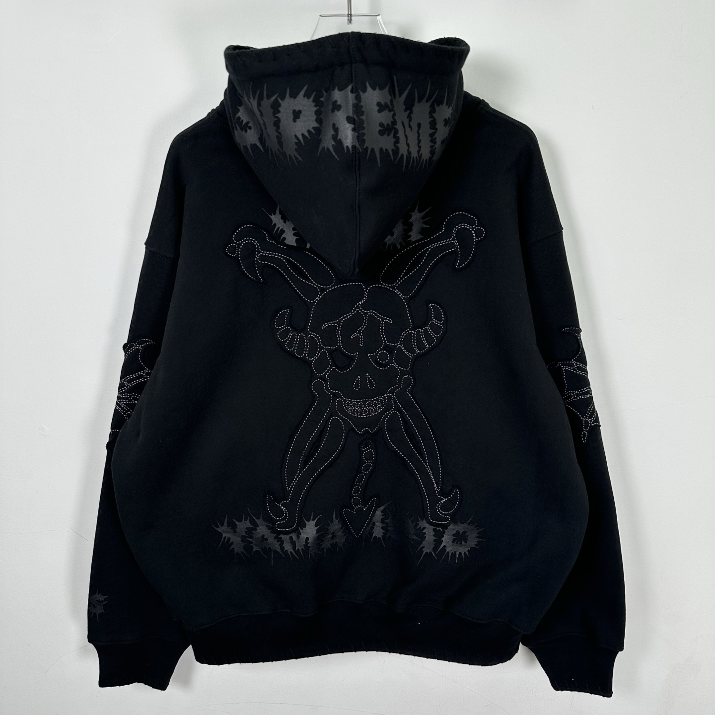 Supreme Y'S BY YOHJI YAMAMOTO 山本耀司 联名款 魔鬼拉链连帽卫衣 连帽衫 外套 夹克 秋冬 长袖 浅杏色 黑色