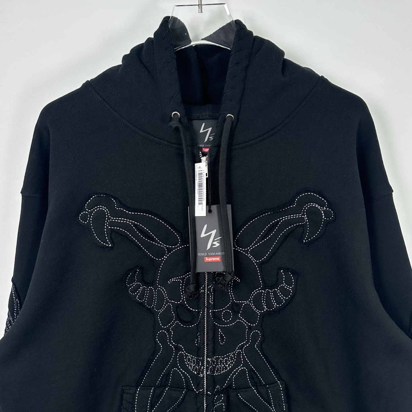 Supreme Y'S BY YOHJI YAMAMOTO 山本耀司 联名款 魔鬼拉链连帽卫衣 连帽衫 外套 夹克 秋冬 长袖 浅杏色 黑色
