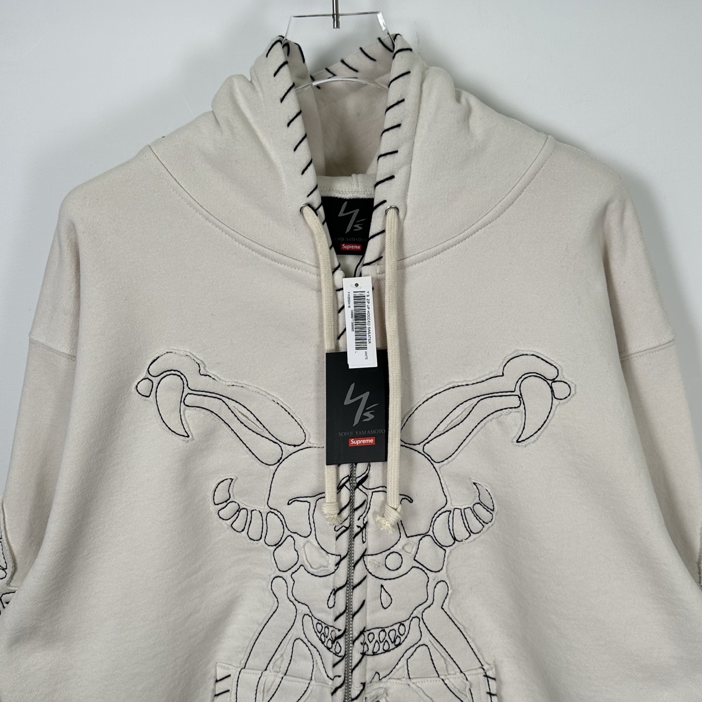 Supreme Y'S BY YOHJI YAMAMOTO 山本耀司 联名款 魔鬼拉链连帽卫衣 连帽衫 外套 夹克 秋冬 长袖 浅杏色 黑色