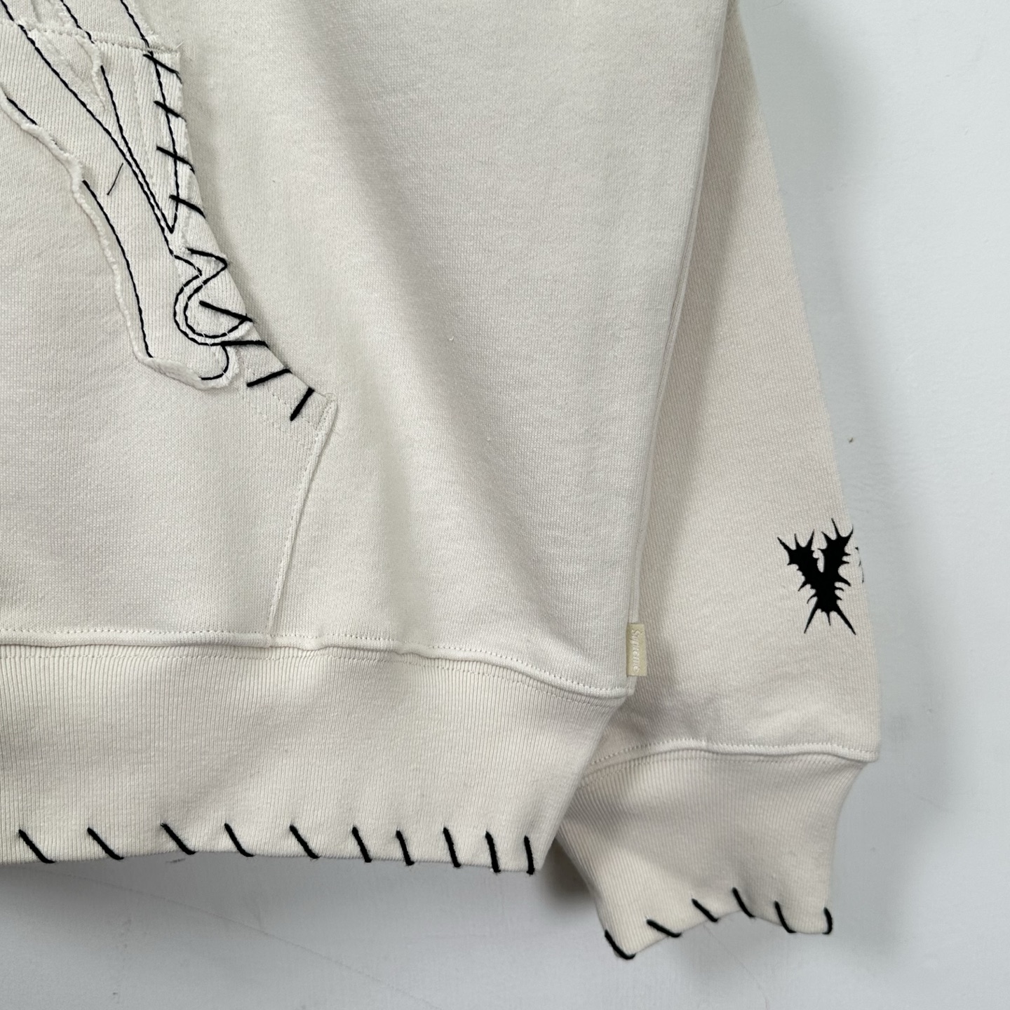 Supreme Y'S BY YOHJI YAMAMOTO 山本耀司 联名款 魔鬼拉链连帽卫衣 连帽衫 外套 夹克 秋冬 长袖 浅杏色 黑色