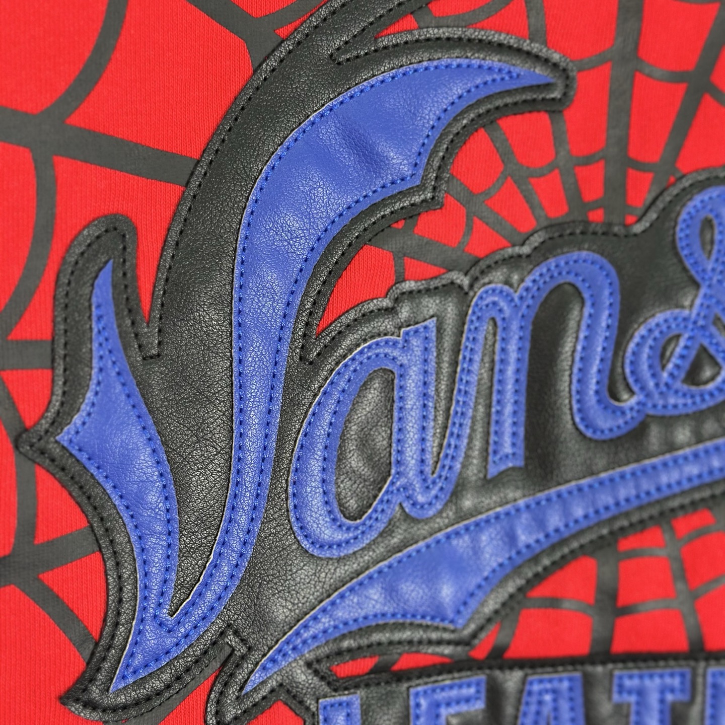 Supreme VANSON SPIDER MAN 联名款 薄绒蜘蛛侠网图案拉链连帽卫衣 连帽衫 外套 夹克 秋冬 长袖 黑色 红色