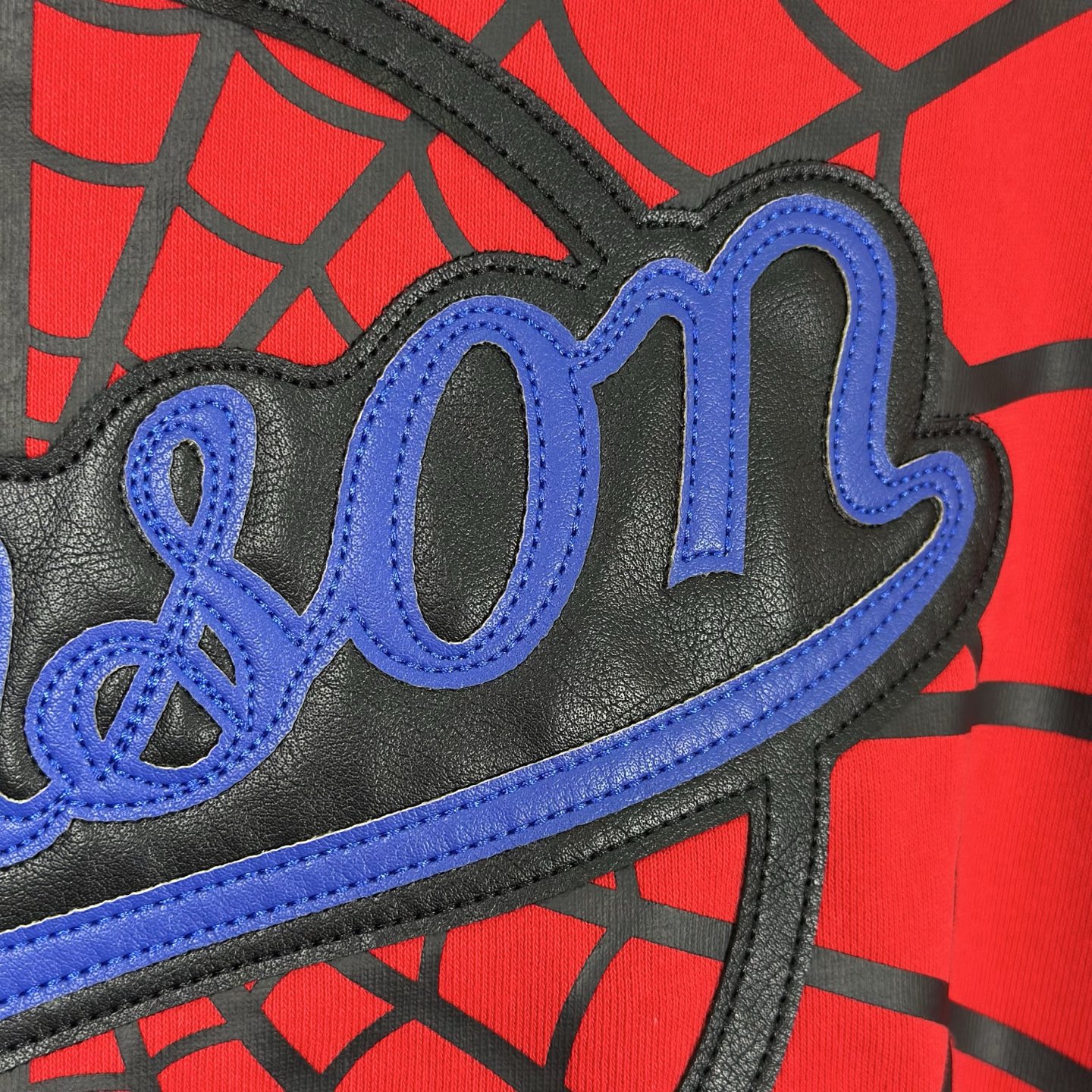 Supreme VANSON SPIDER MAN 联名款 薄绒蜘蛛侠网图案拉链连帽卫衣 连帽衫 外套 夹克 秋冬 长袖 黑色 红色