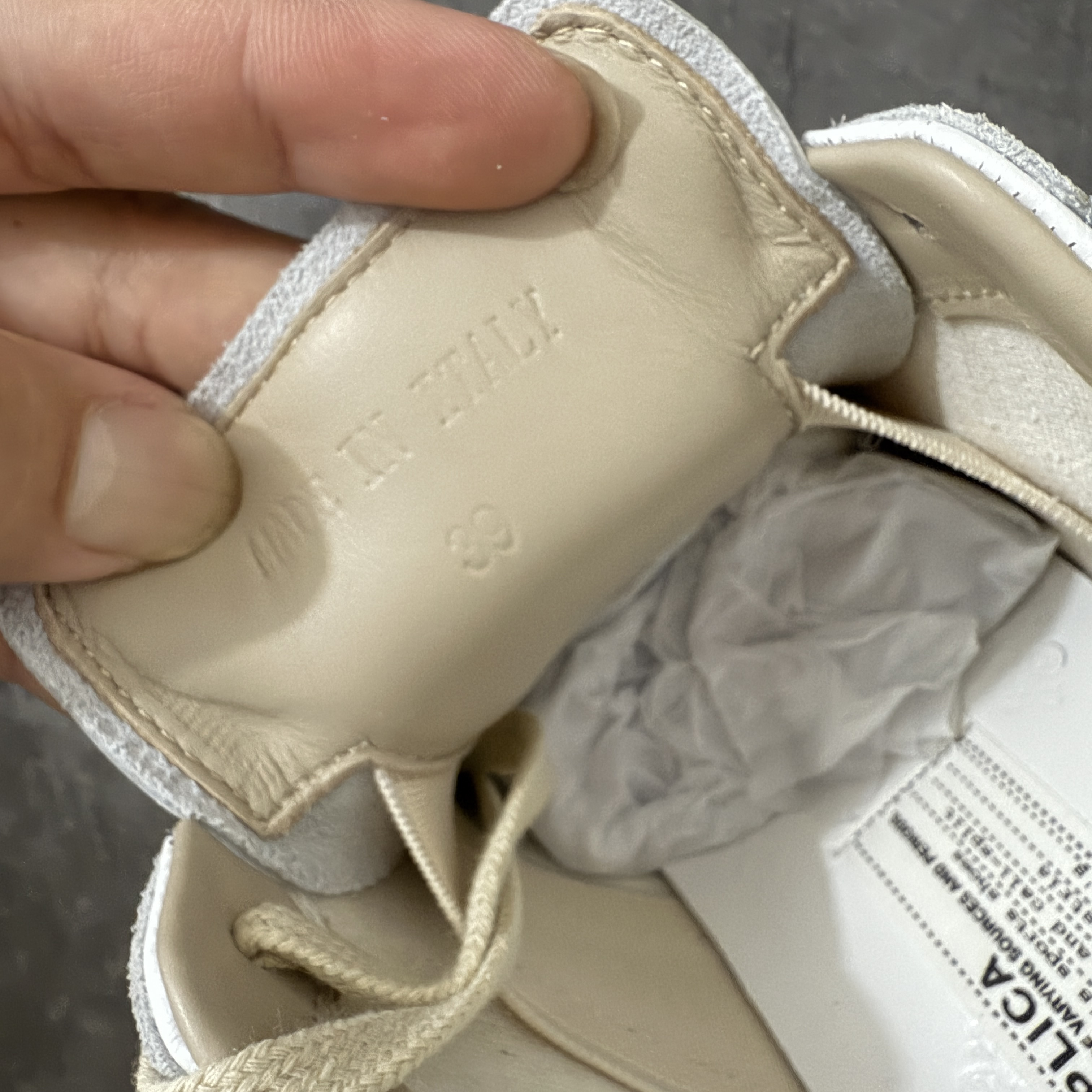 Maison Margiela MM6 马吉拉 德训鞋 低筒 休闲鞋 运动鞋 板鞋 男鞋 女鞋  白灰色 S57WS0236P1895101