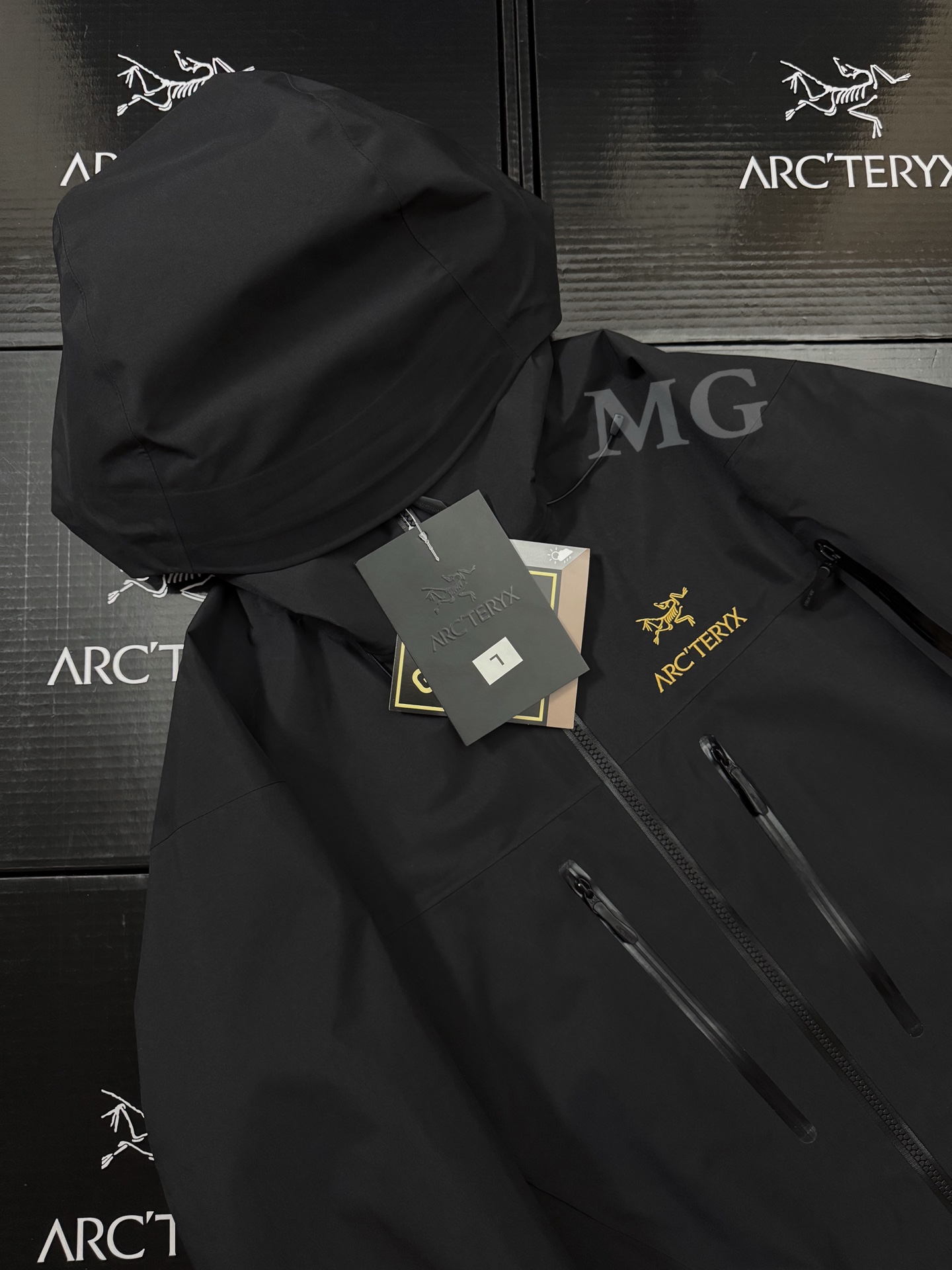 G95台州 Arcteryx 始祖鸟 ALPHA SV JACKET第8代 GTX-PRO 硬壳轻薄 徒步 透气防水防风 冲锋衣 男款 黑色 B5-X000009989