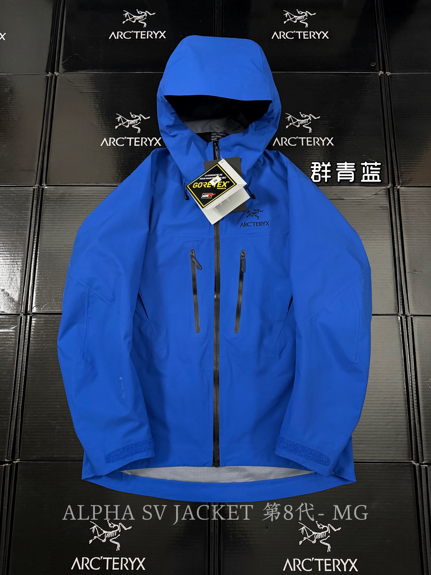 G95台州 Arcteryx 始祖鸟 ALPHA SV JACKET第8代 GTX-PRO 硬壳轻薄 徒步 透气防水防风 冲锋衣 男款 蓝色 B5-X000009989