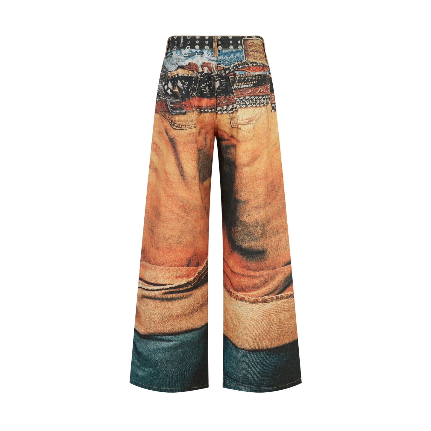 Acne Studios 错视印花系列 腰部皮带印花牛仔裤 长裤 裤子 B0 