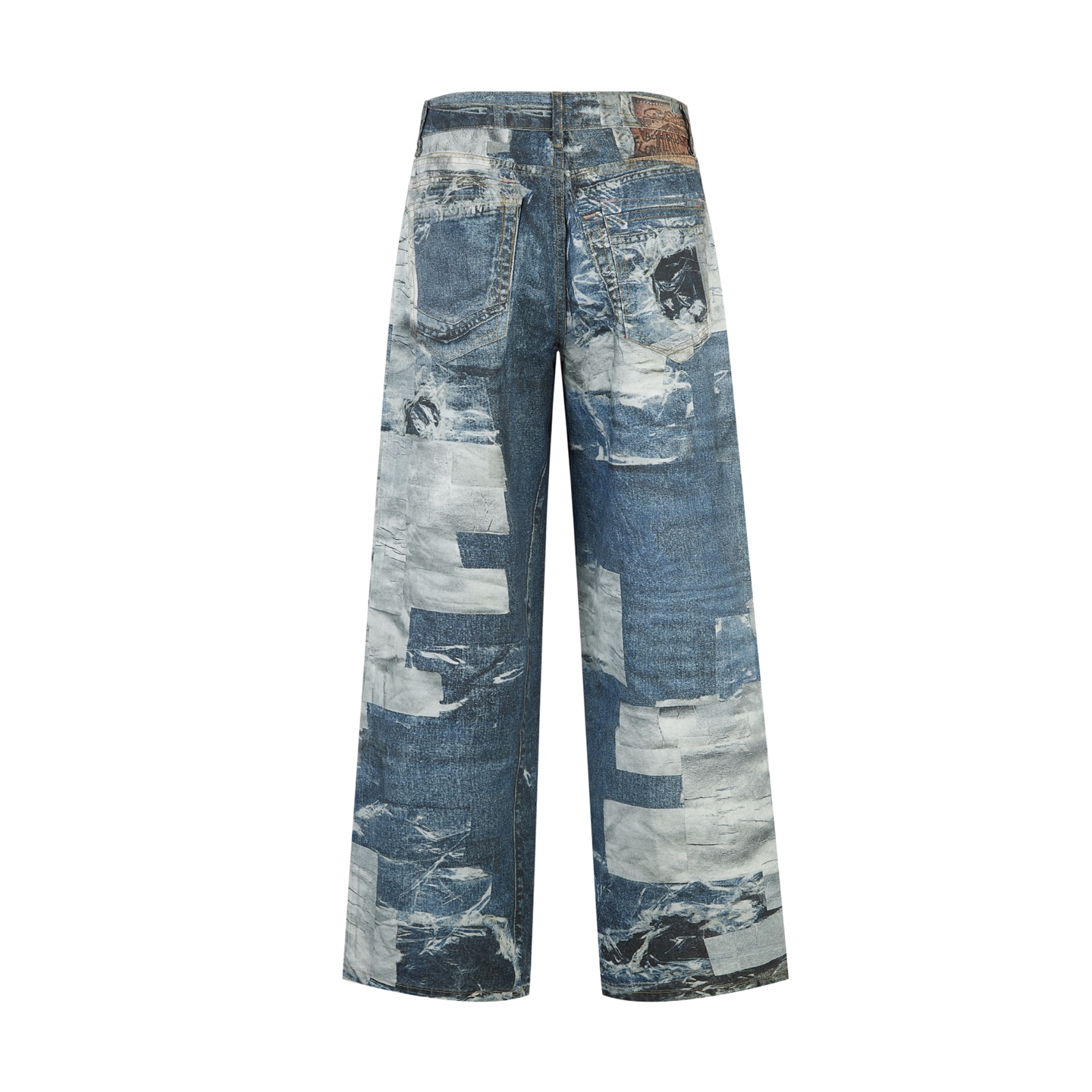 Acne Studios 错视印花系列牛仔裤 长裤 裤子 蓝色 B0 