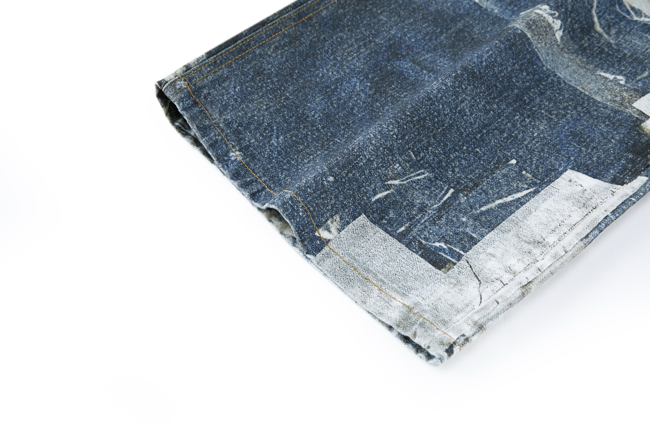 Acne Studios 错视印花系列牛仔裤 长裤 裤子 蓝色 B0 
