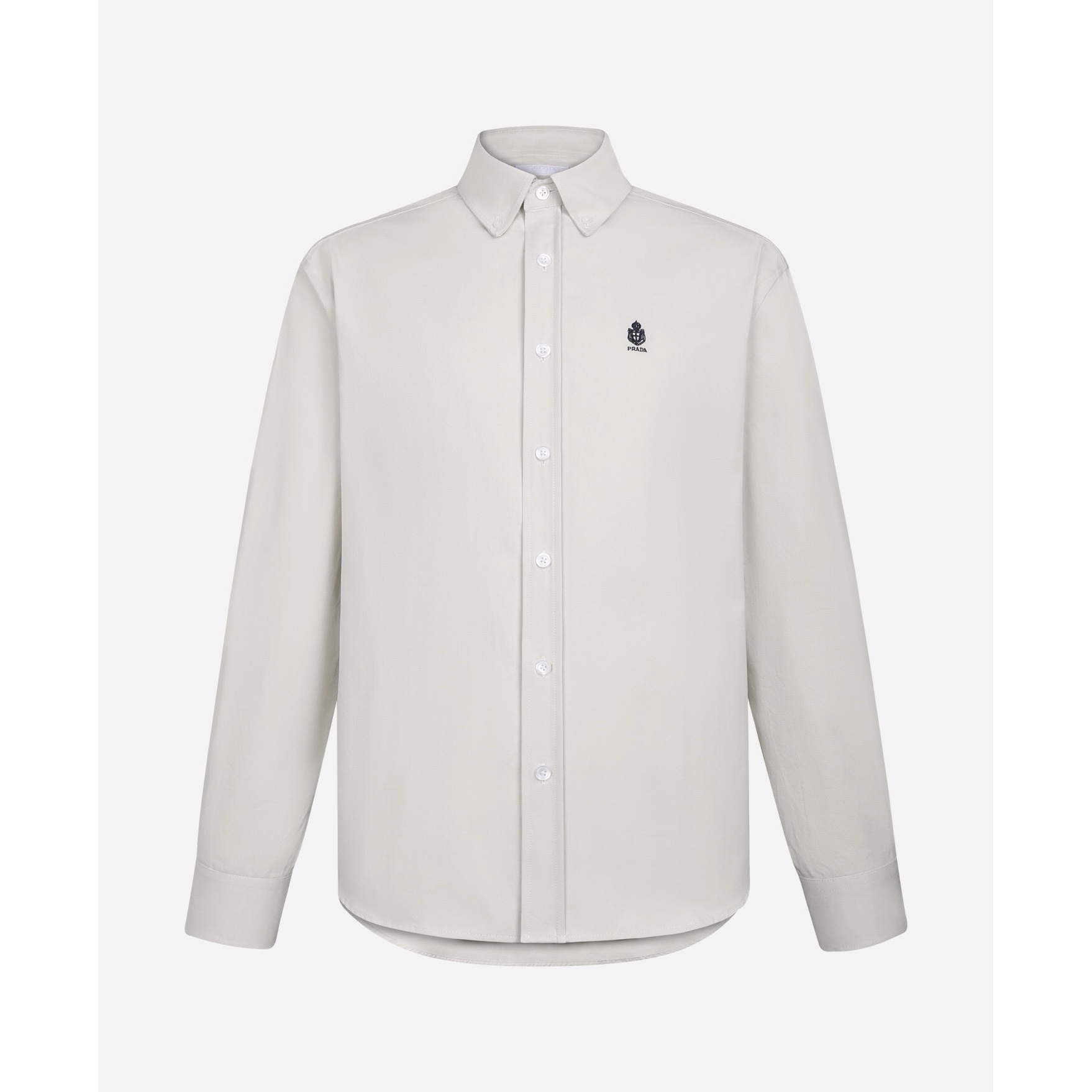 PRADA 普拉达 翻领徽标logo刺绣衬衫 长袖 外套 B0
