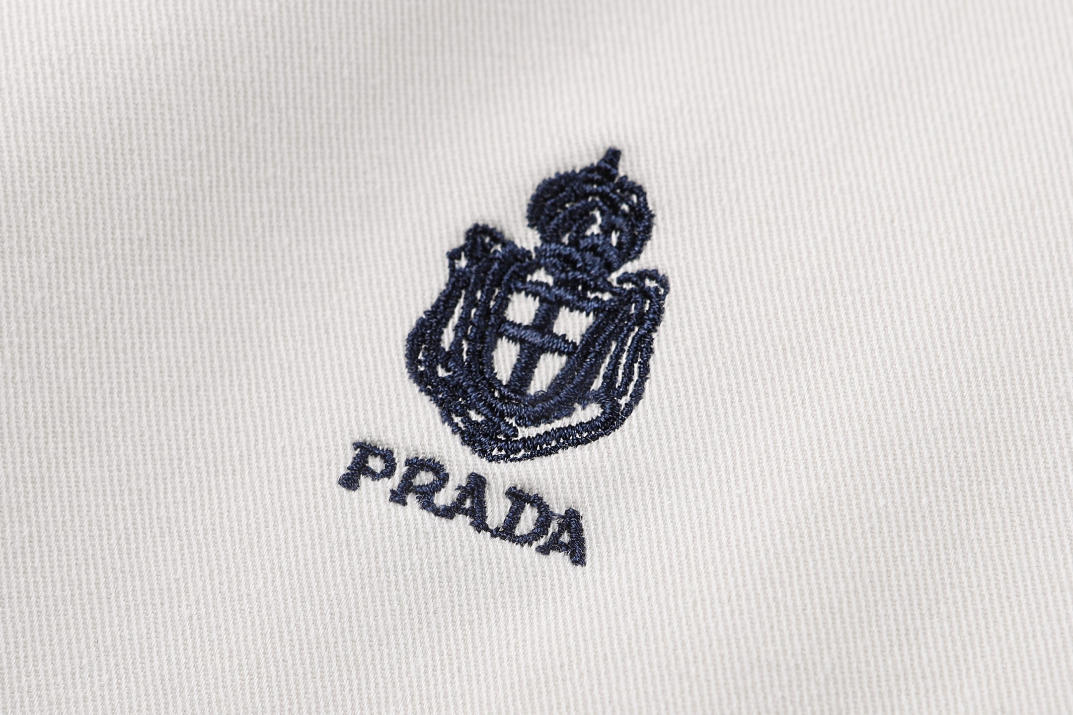 PRADA 普拉达 翻领徽标logo刺绣衬衫 长袖 外套 B0