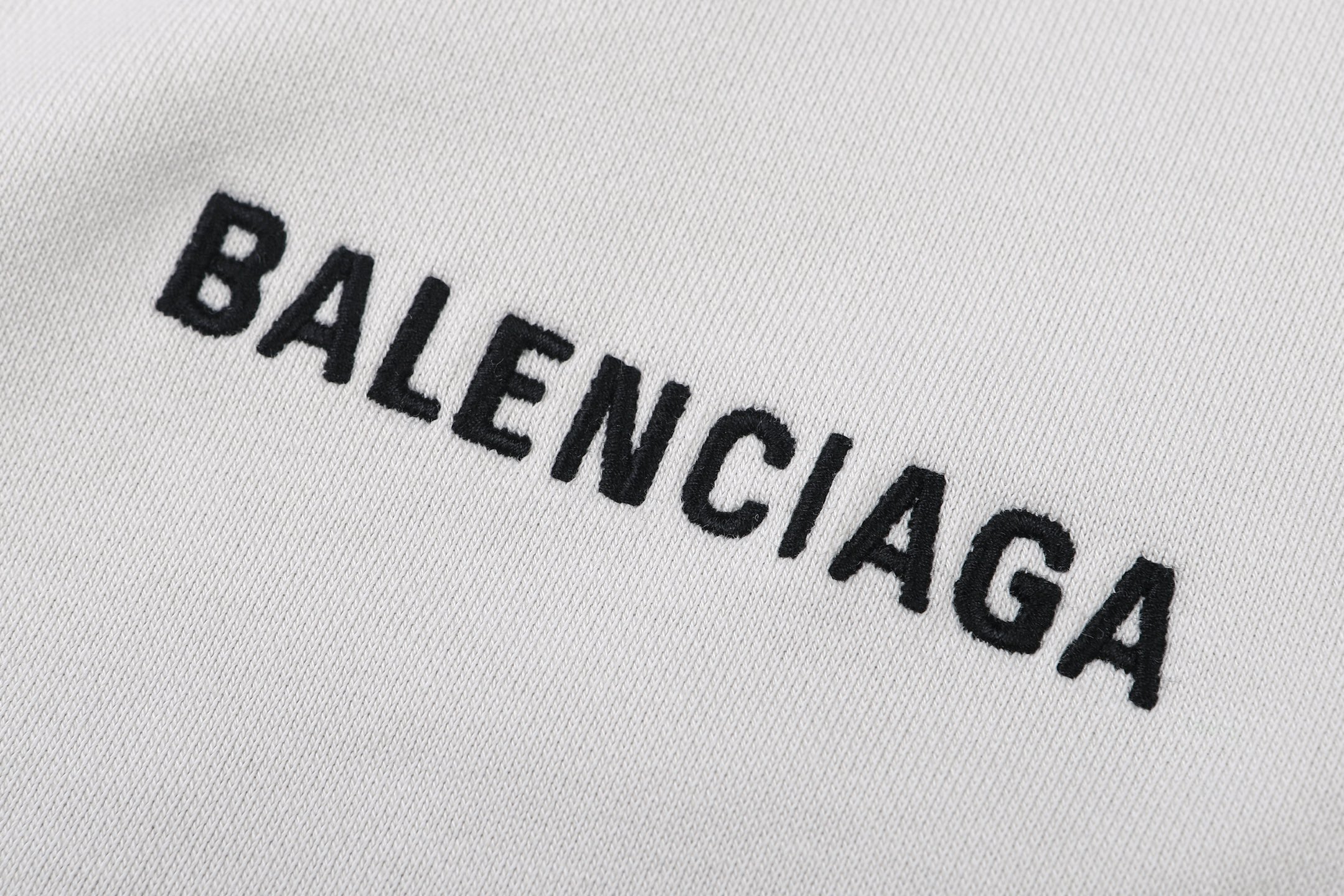 Balenciaga 巴黎世家 刺绣logo拉链立领夹克 外套 卫衣 长袖 秋冬 白色 B0