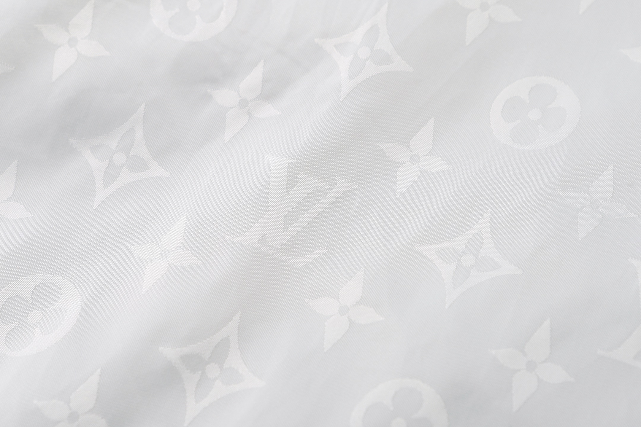 LOUIS VUITTON 路易威登 皮革刺绣标识衬衫 皮衣 外套 白色 B5