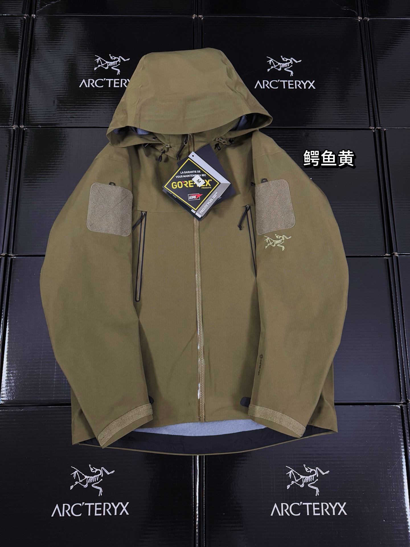 G06台州 Arcteryx 始祖鸟ALPHA JACKET GEN2 GTX 军鸟硬壳轻薄 徒步 透气防水防风 冲锋衣 男款 军绿色 B5-18863