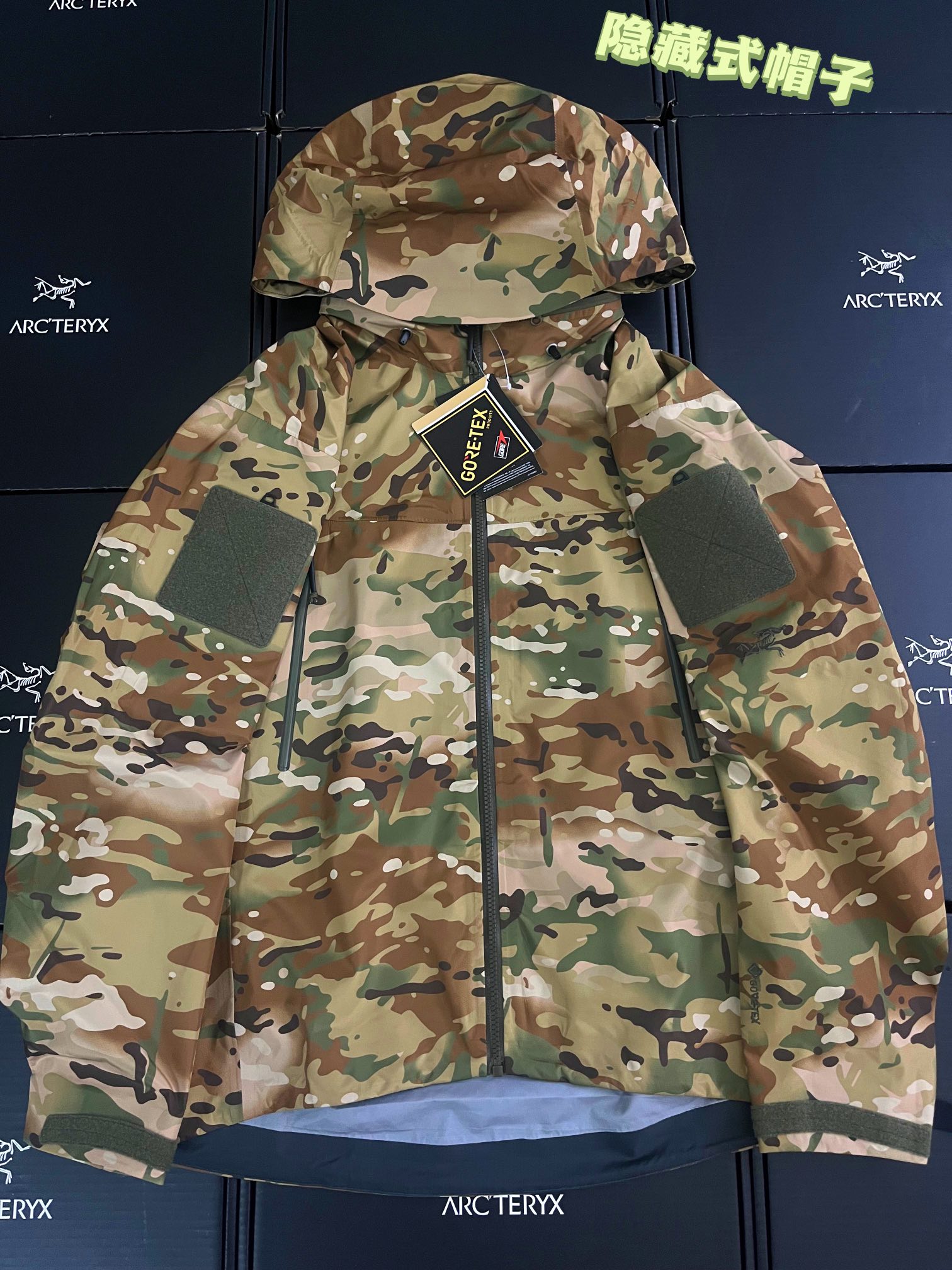 G06台州 Arcteryx 始祖鸟ALPHA JACKET GEN2 GTX 军鸟硬壳轻薄 徒步 透气防水防风 冲锋衣 男款 迷彩 B5-18863