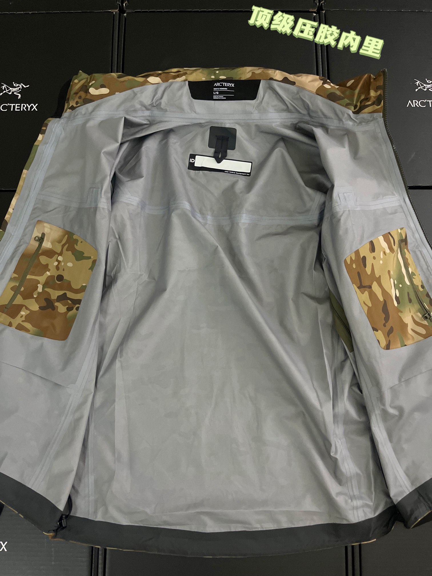 G06台州 Arcteryx 始祖鸟ALPHA JACKET GEN2 GTX 军鸟硬壳轻薄 徒步 透气防水防风 冲锋衣 男款 迷彩 B5-18863