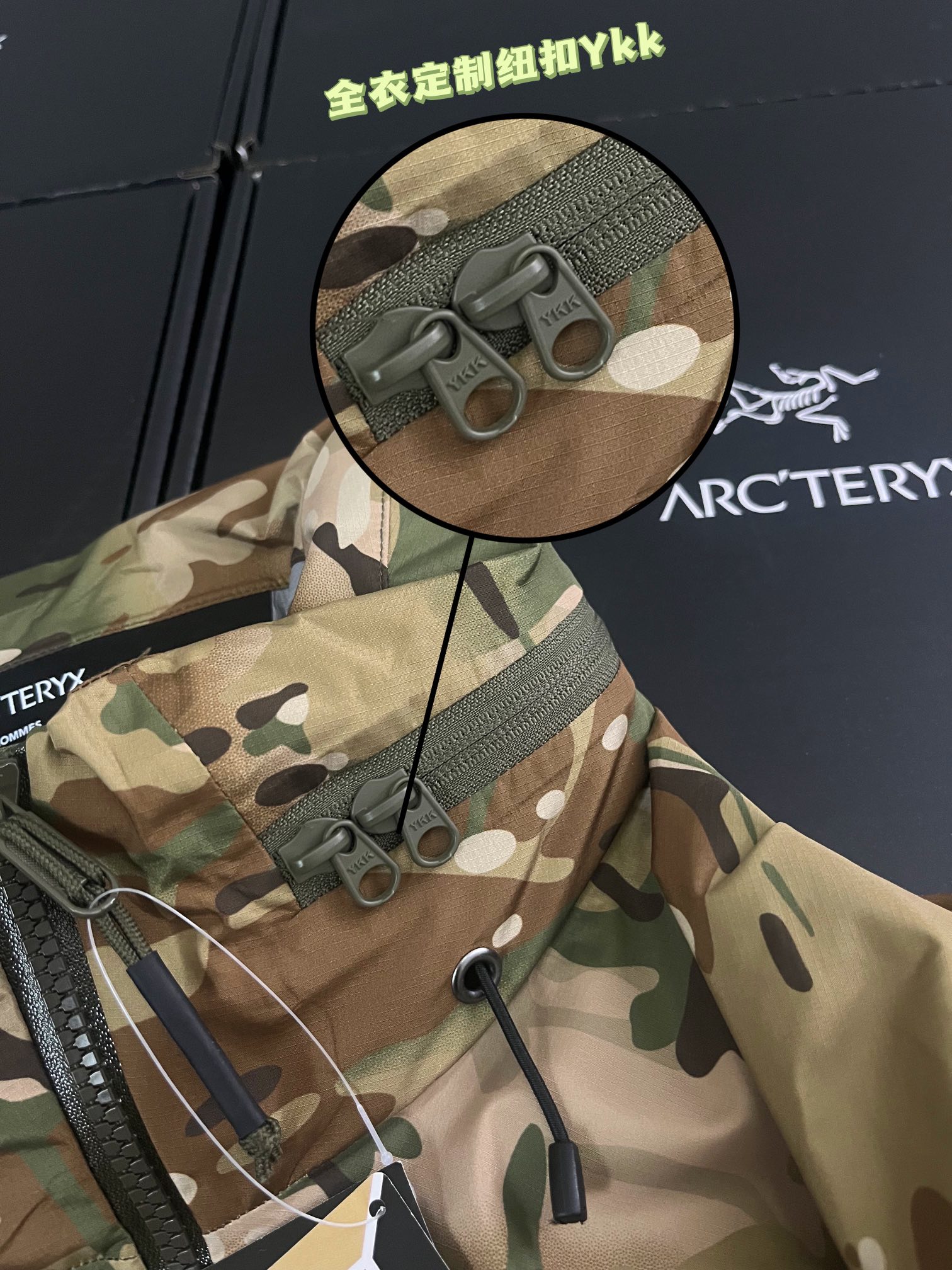 G06台州 Arcteryx 始祖鸟ALPHA JACKET GEN2 GTX 军鸟硬壳轻薄 徒步 透气防水防风 冲锋衣 男款 迷彩 B5-18863