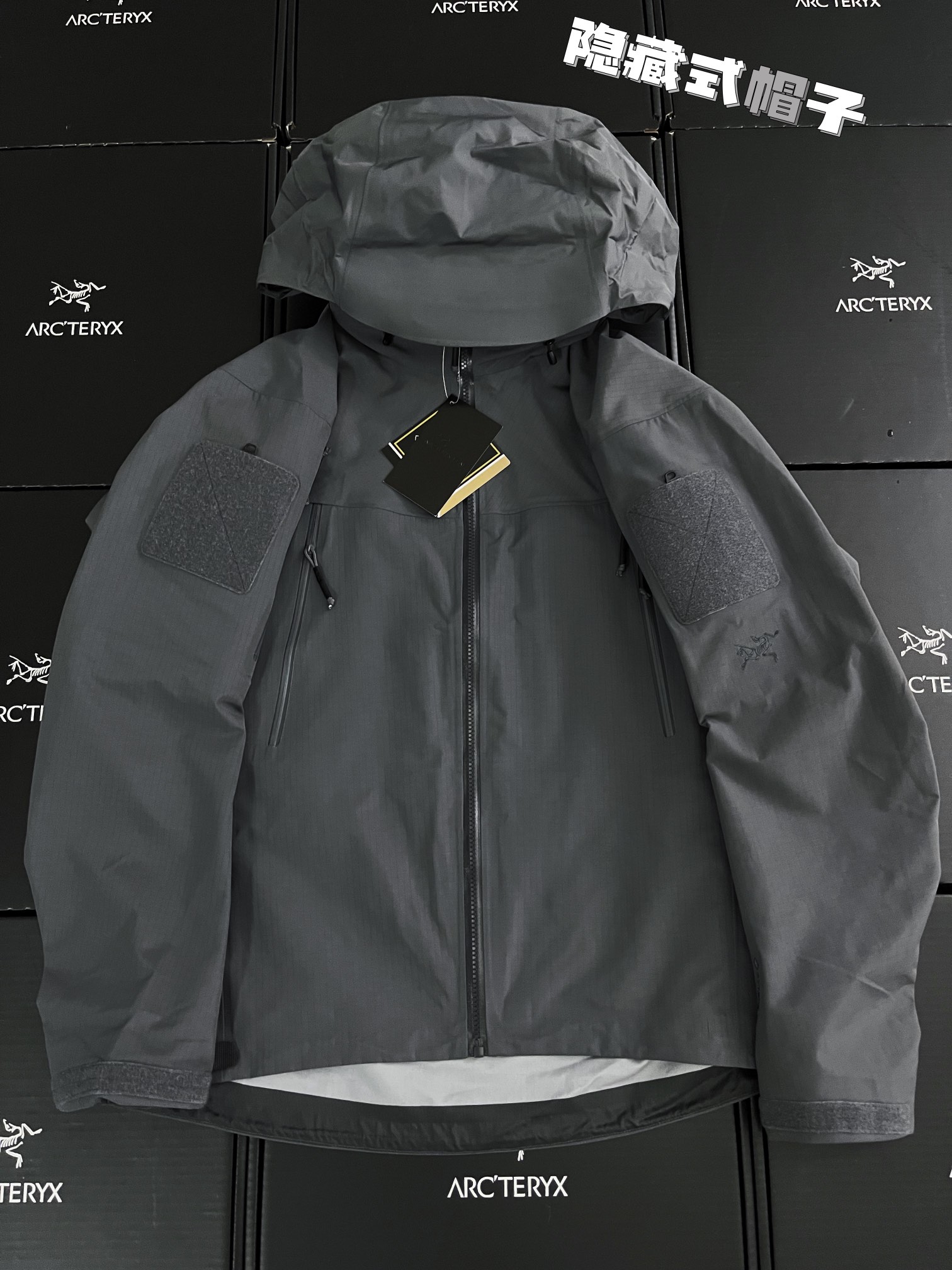G06台州 Arcteryx 始祖鸟ALPHA JACKET GEN2 GTX 军鸟硬壳轻薄 徒步 透气防水防风 冲锋衣 男款 灰色 B5-18863