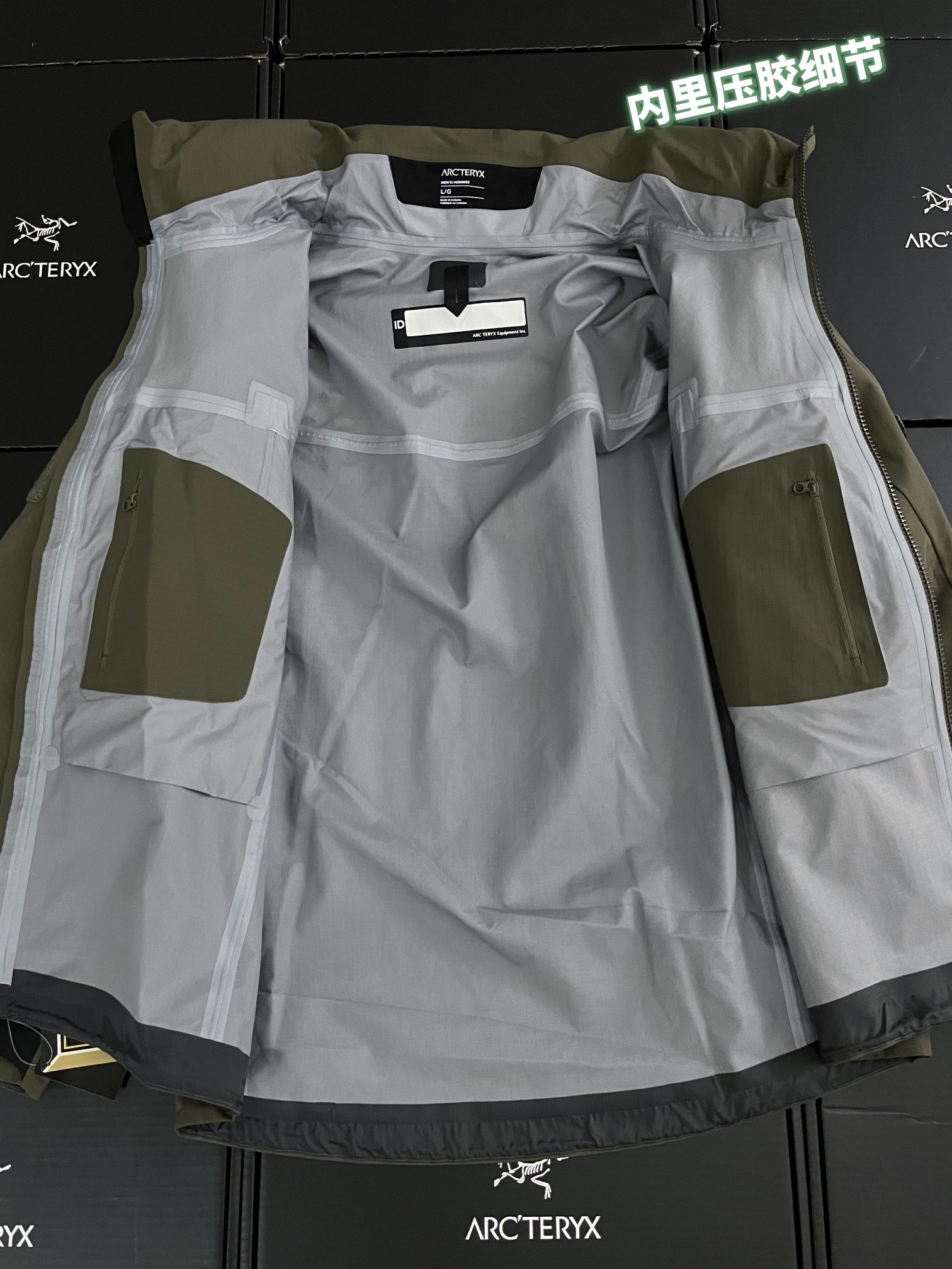 G06台州 Arcteryx 始祖鸟ALPHA JACKET GEN2 GTX 军鸟硬壳轻薄 徒步 透气防水防风 冲锋衣 男款橄榄绿 B5-18863