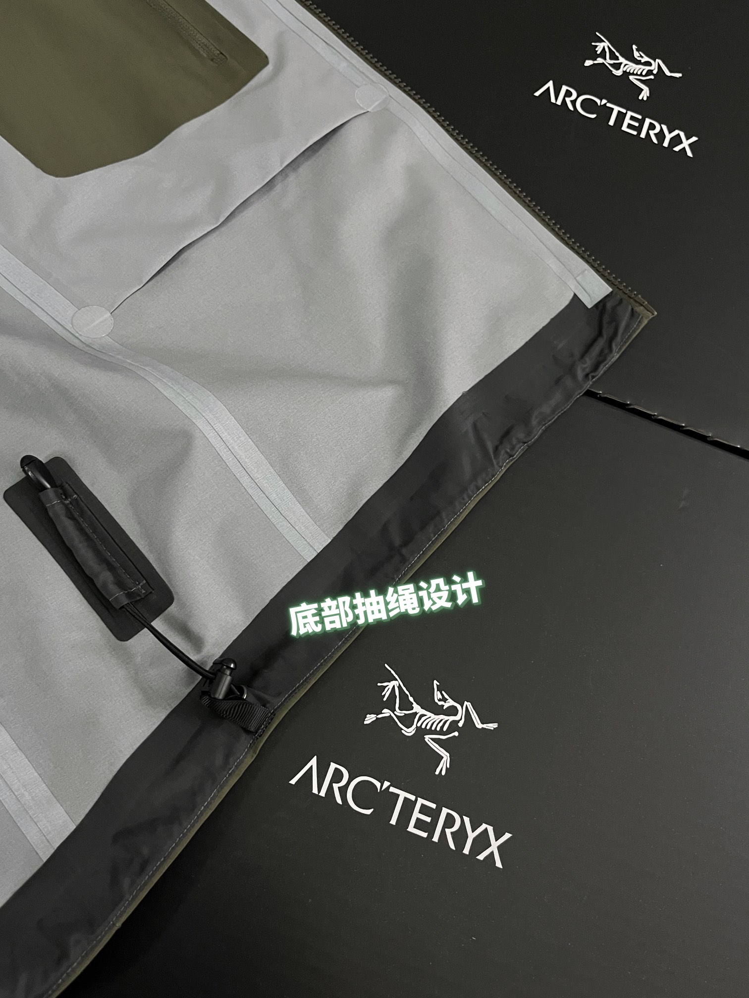 G06台州 Arcteryx 始祖鸟ALPHA JACKET GEN2 GTX 军鸟硬壳轻薄 徒步 透气防水防风 冲锋衣 男款橄榄绿 B5-18863