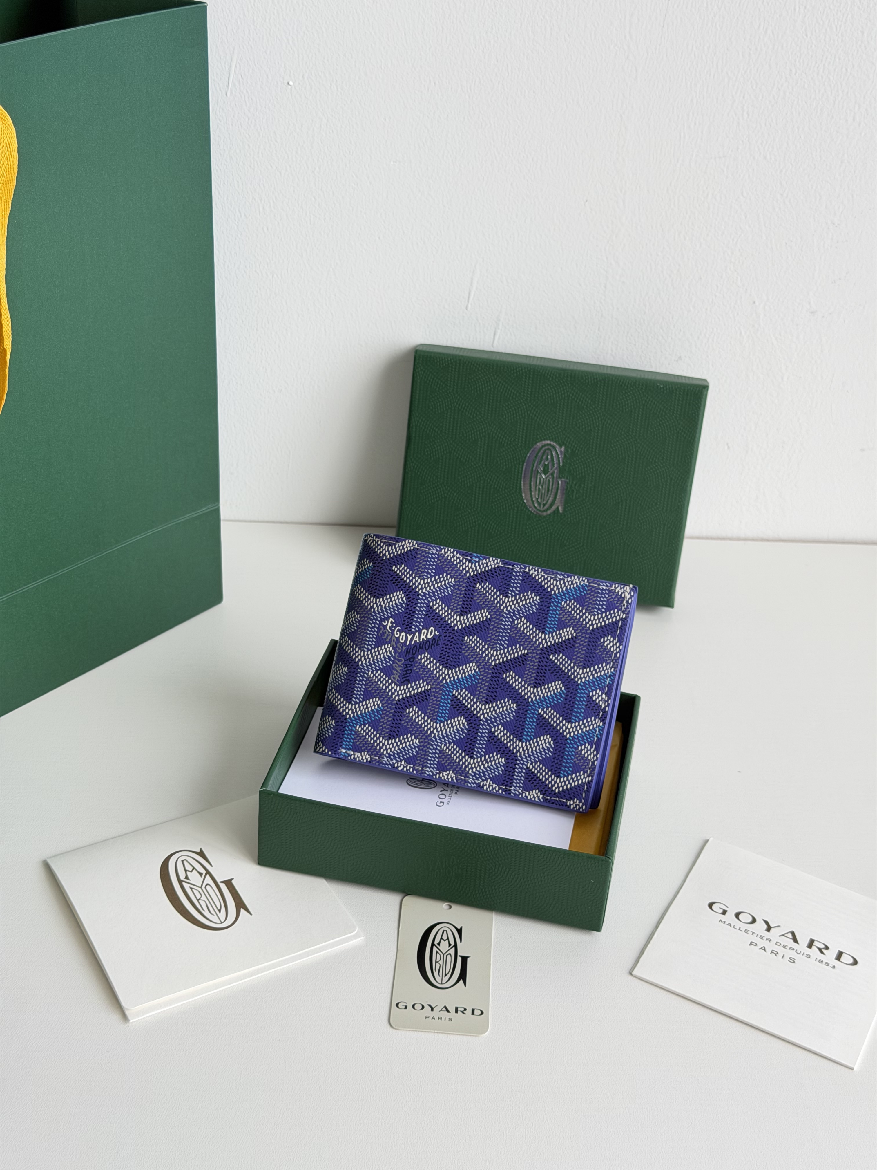 GOYARD 戈雅 8格卡位钱包 钱夹 卡包 短款 男女同款 蓝莓紫
