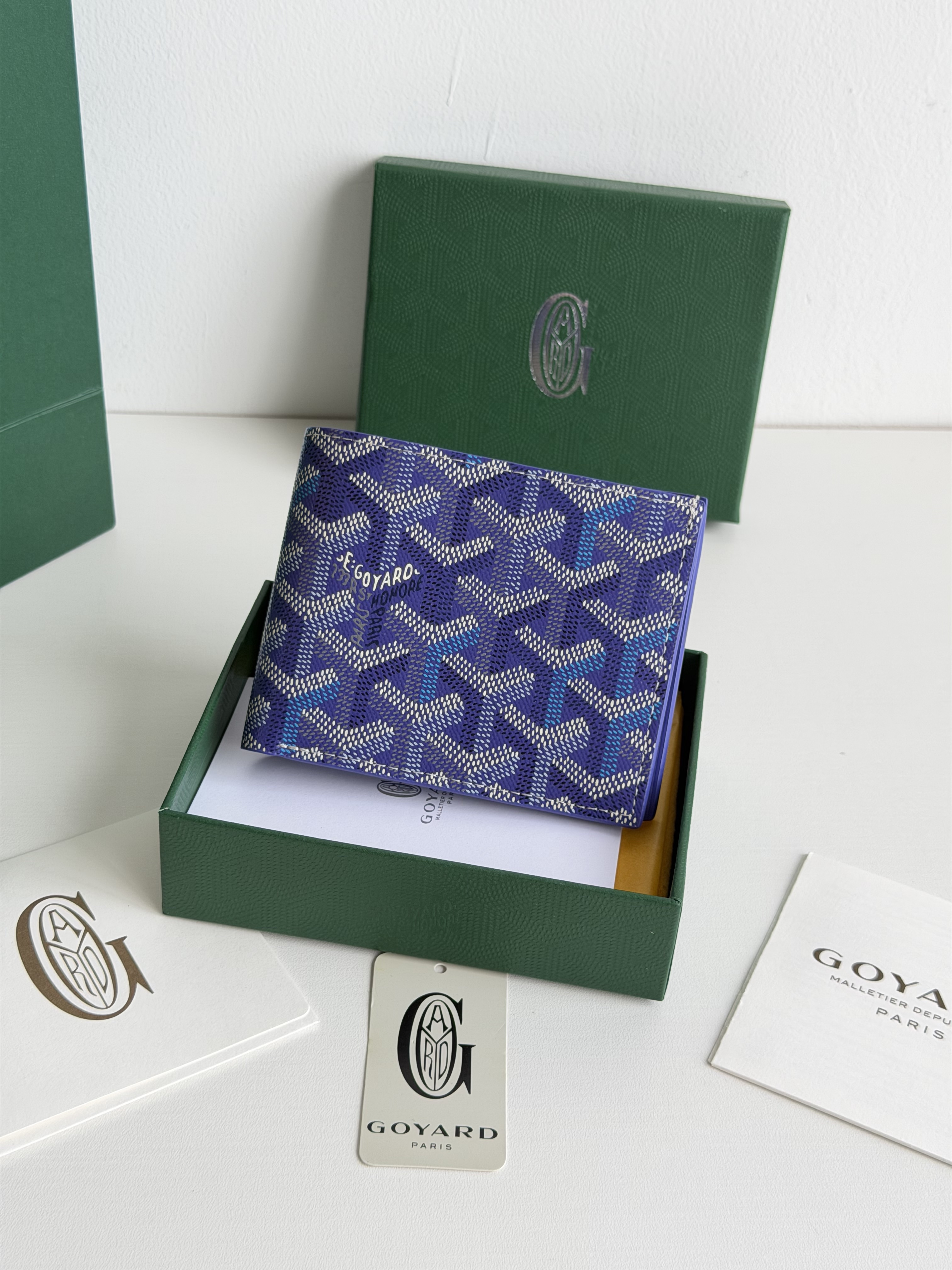 GOYARD 戈雅 8格卡位钱包 钱夹 卡包 短款 男女同款 蓝莓紫