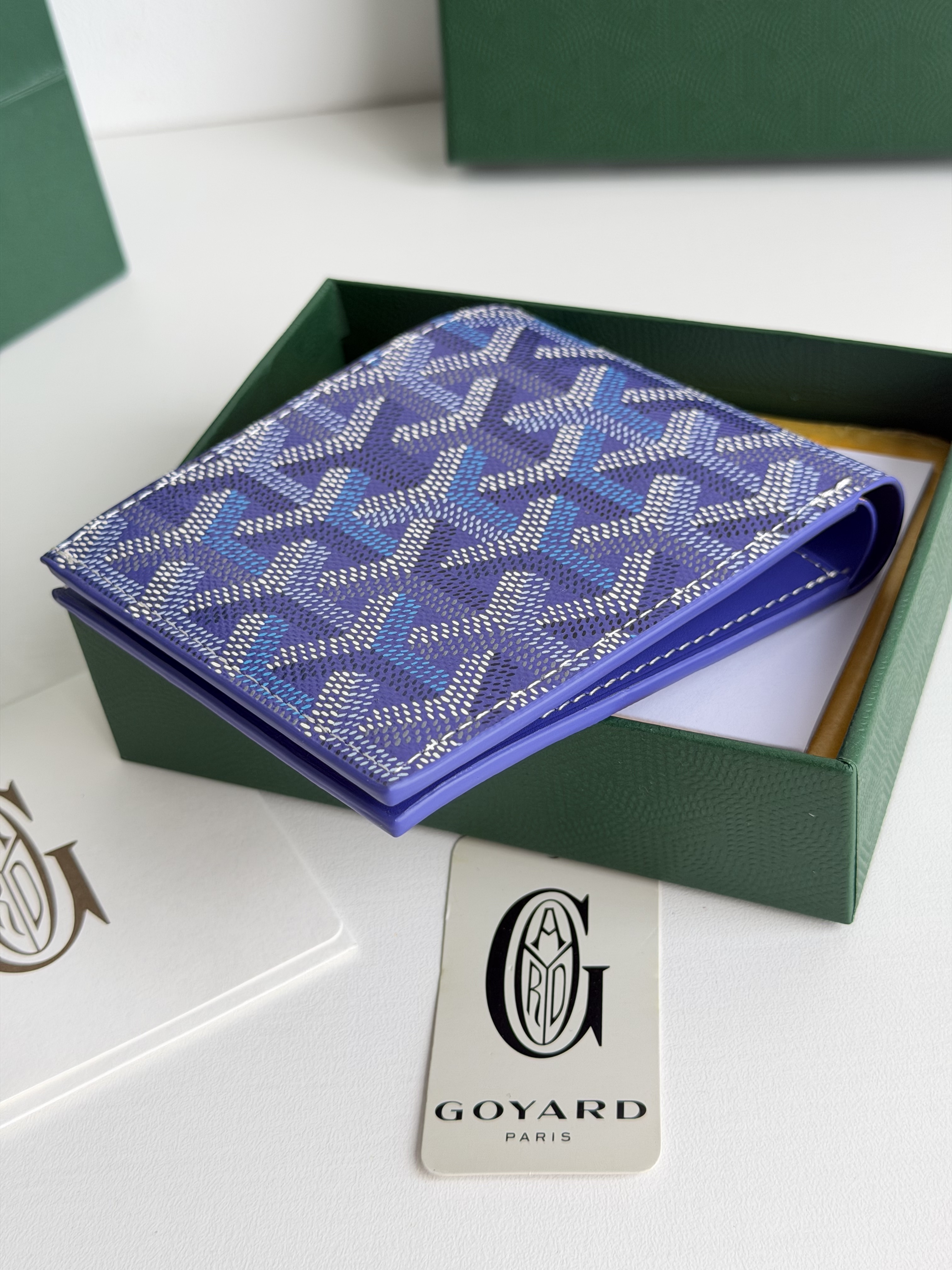 GOYARD 戈雅 8格卡位钱包 钱夹 卡包 短款 男女同款 蓝莓紫