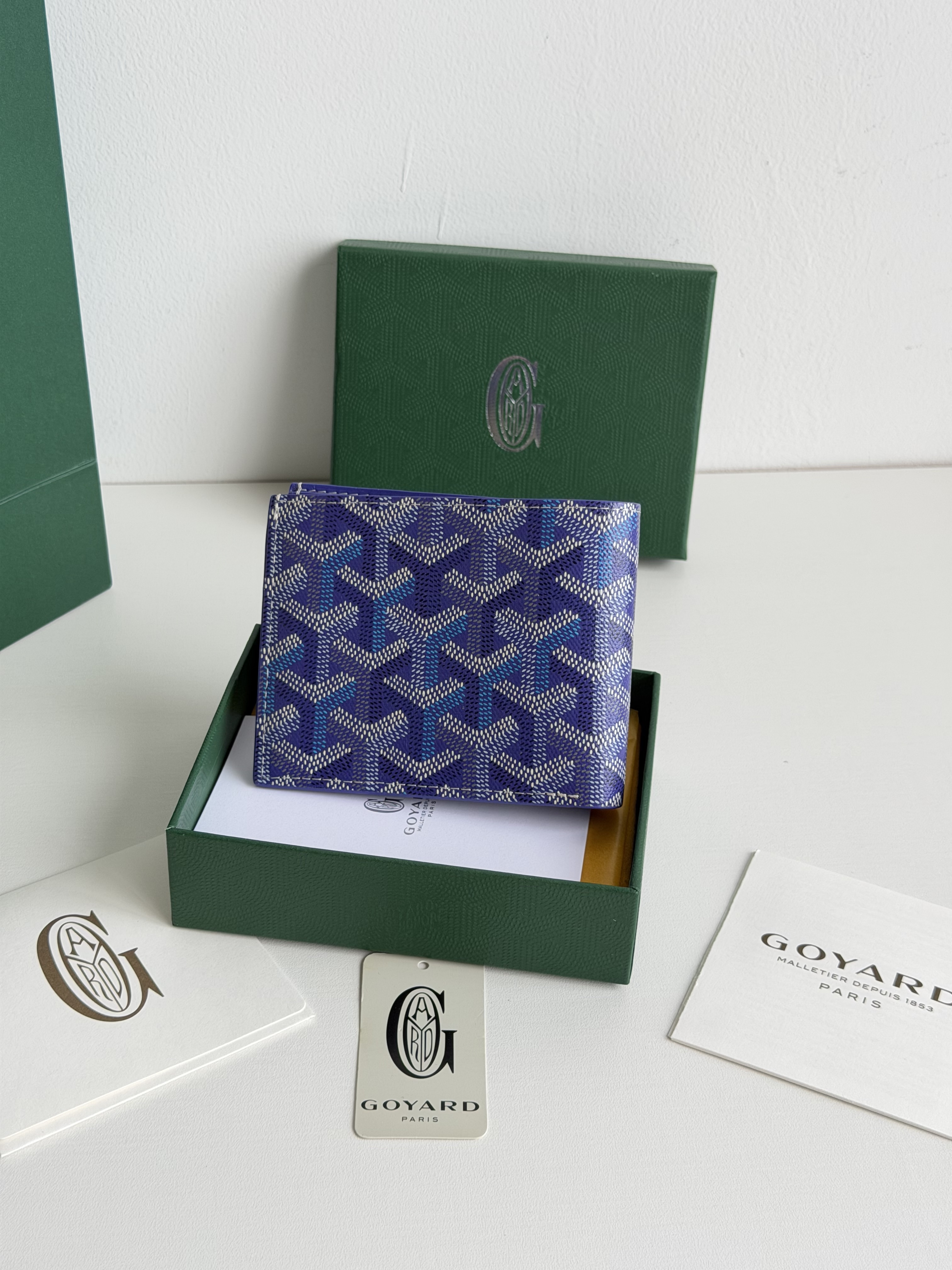 GOYARD 戈雅 8格卡位钱包 钱夹 卡包 短款 男女同款 蓝莓紫