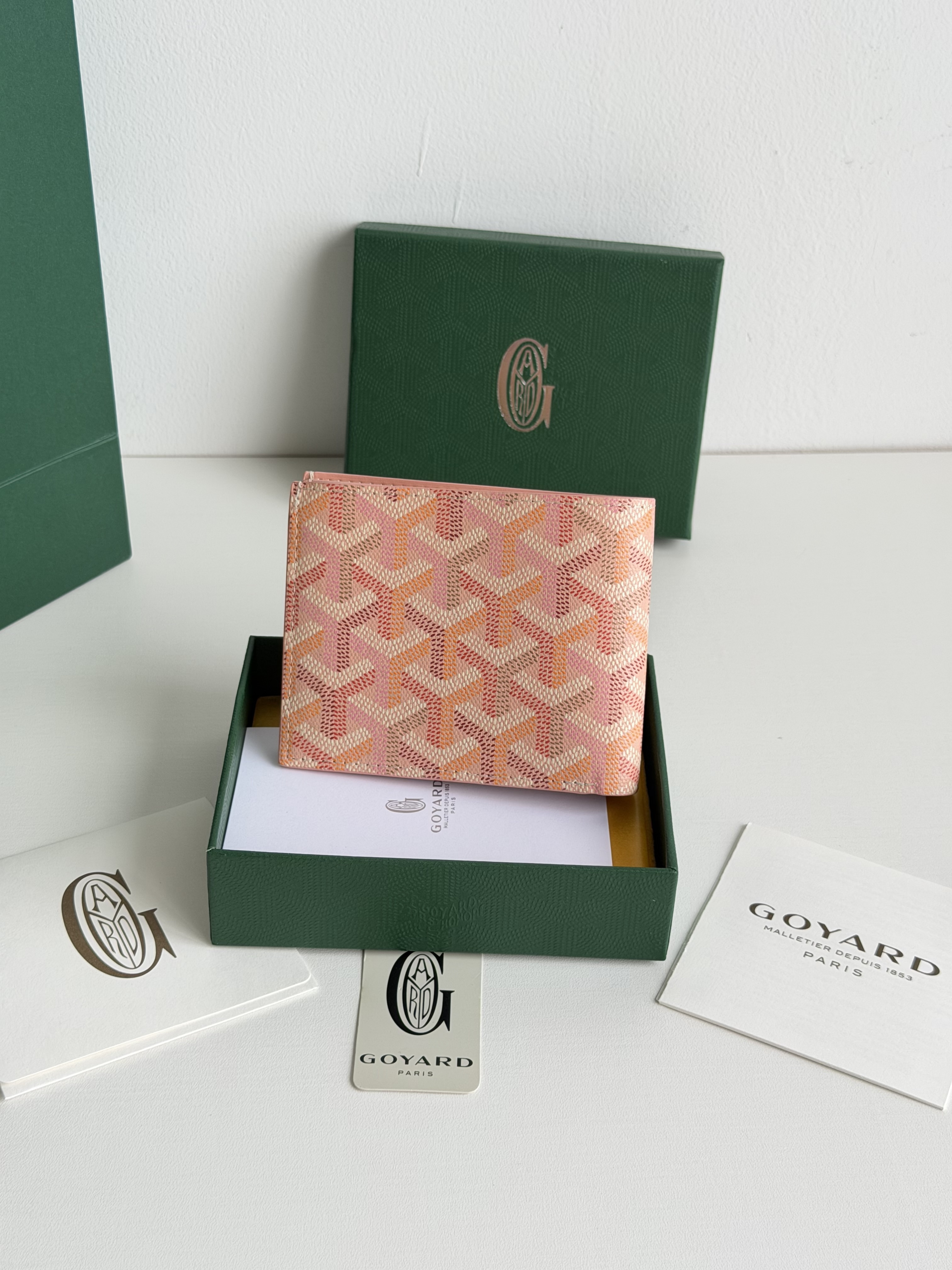 GOYARD 戈雅 8格卡位钱包 钱夹 卡包 短款 男女同款 肉粉色