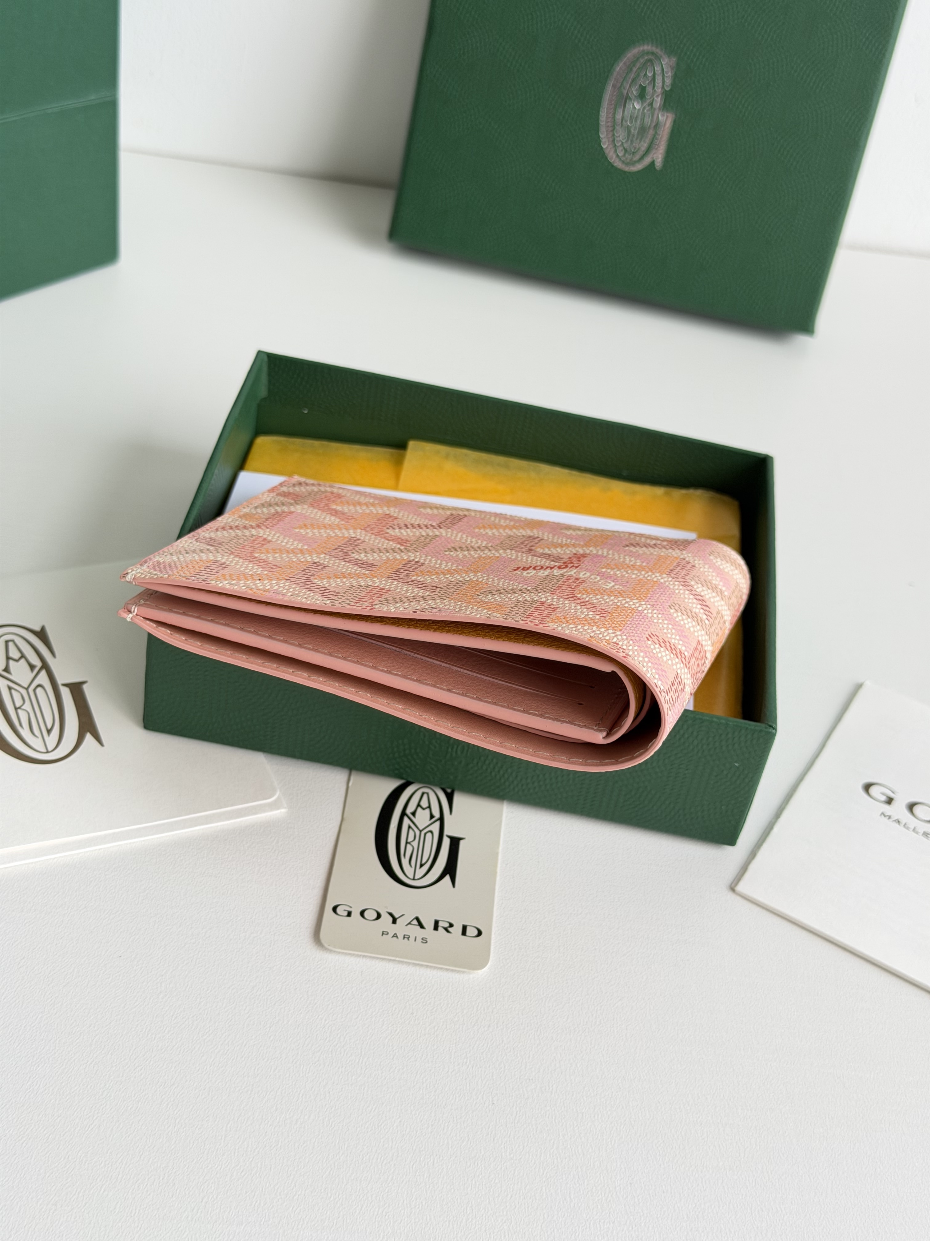 GOYARD 戈雅 8格卡位钱包 钱夹 卡包 短款 男女同款 肉粉色