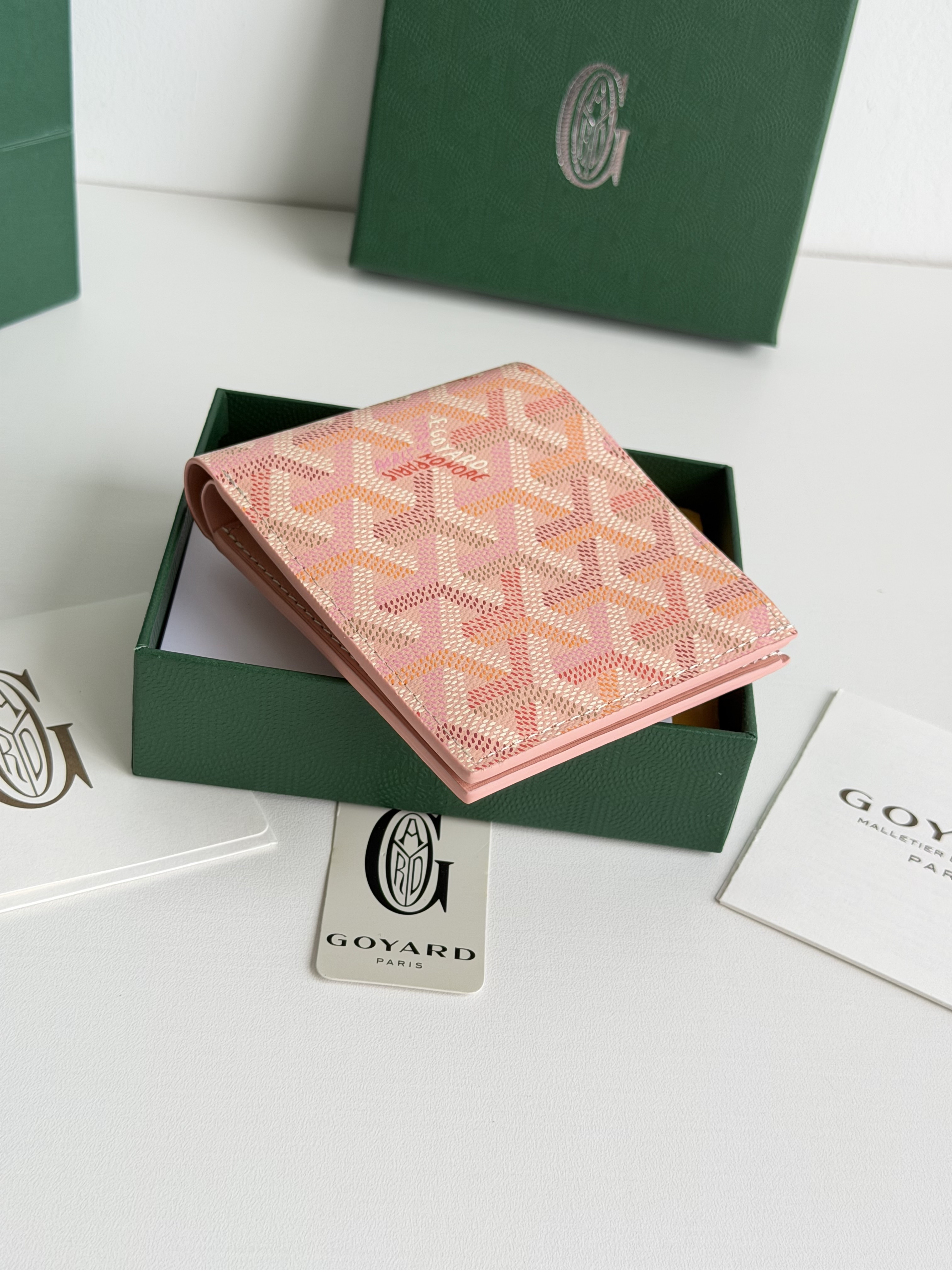 GOYARD 戈雅 8格卡位钱包 钱夹 卡包 短款 男女同款 肉粉色