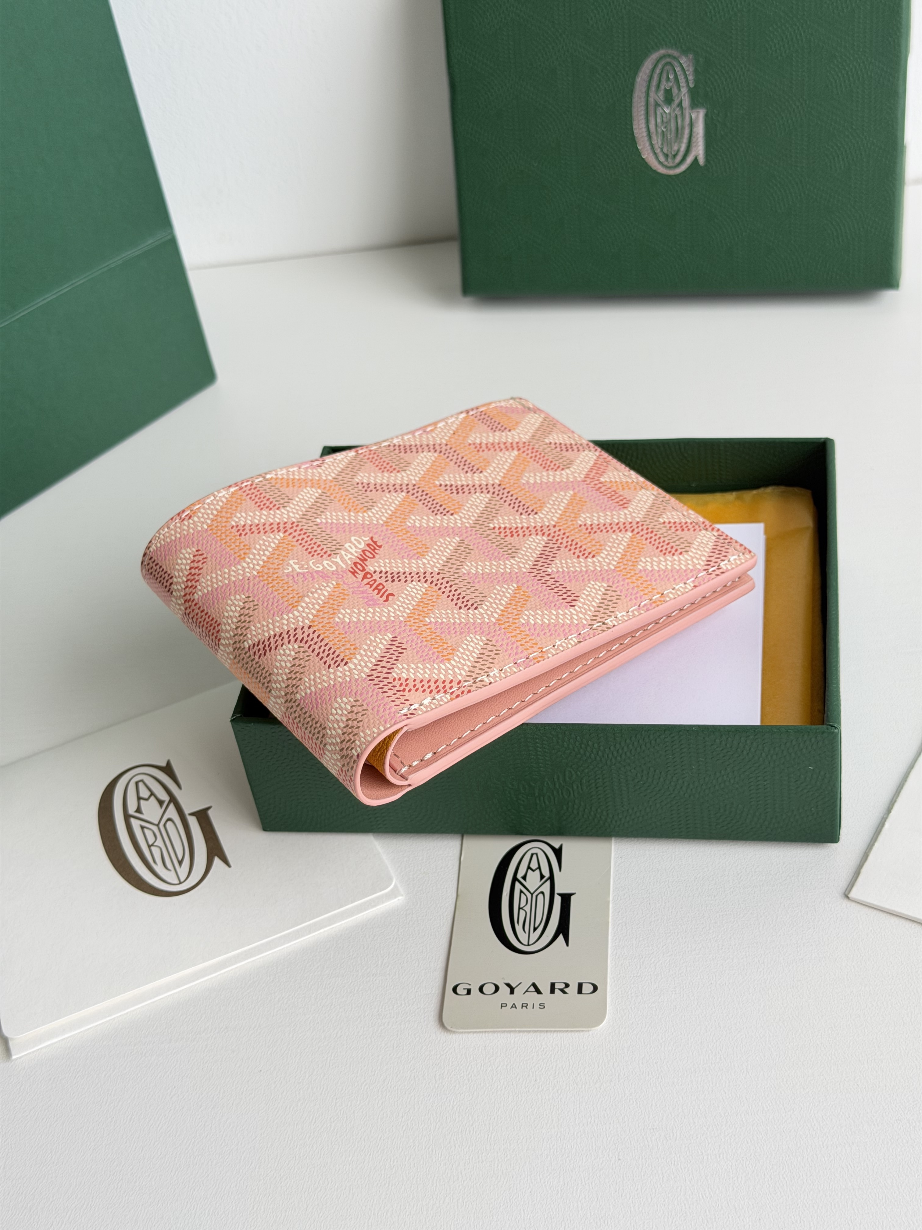 GOYARD 戈雅 8格卡位钱包 钱夹 卡包 短款 男女同款 肉粉色