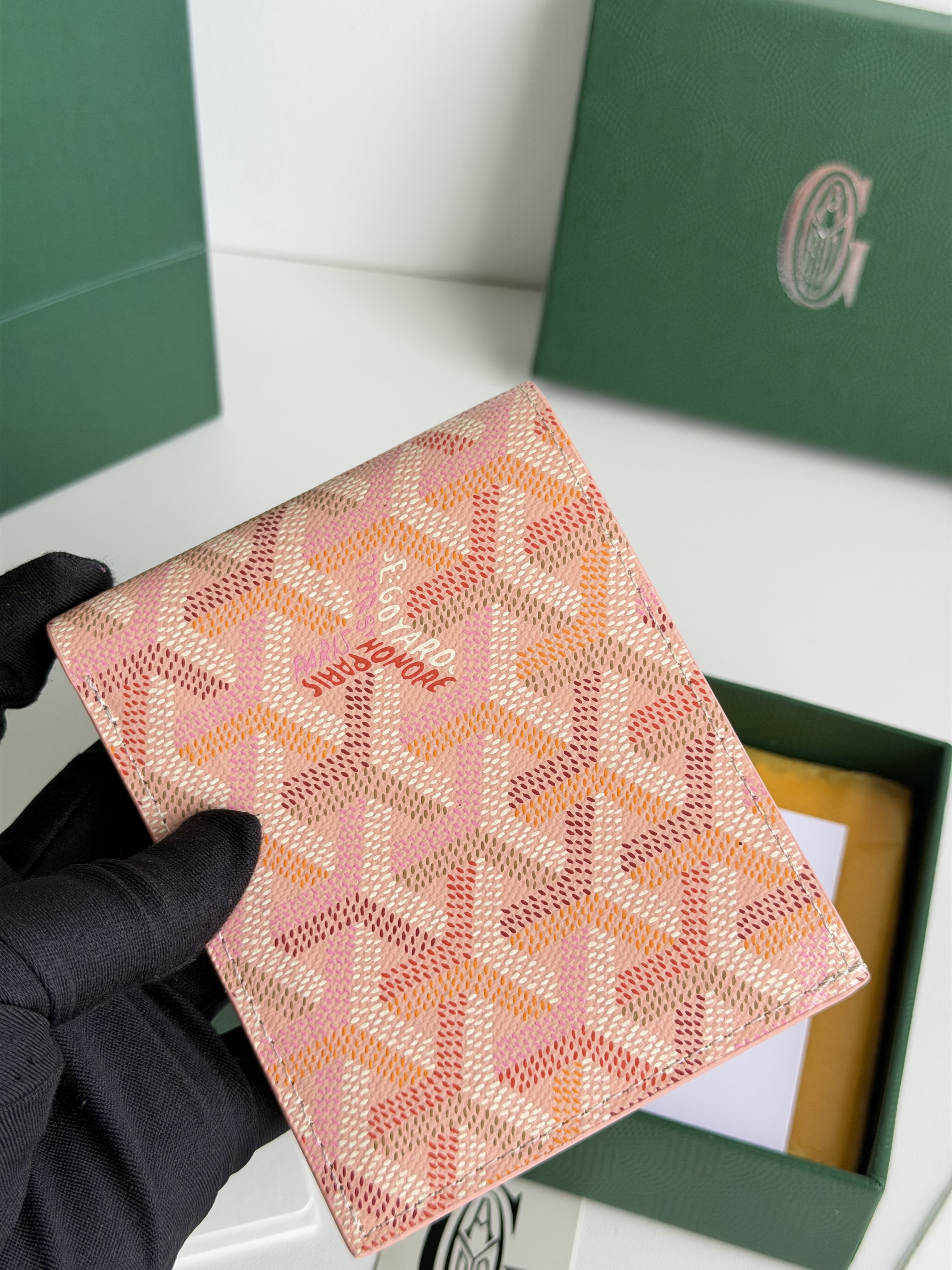 GOYARD 戈雅 8格卡位钱包 钱夹 卡包 短款 男女同款 肉粉色