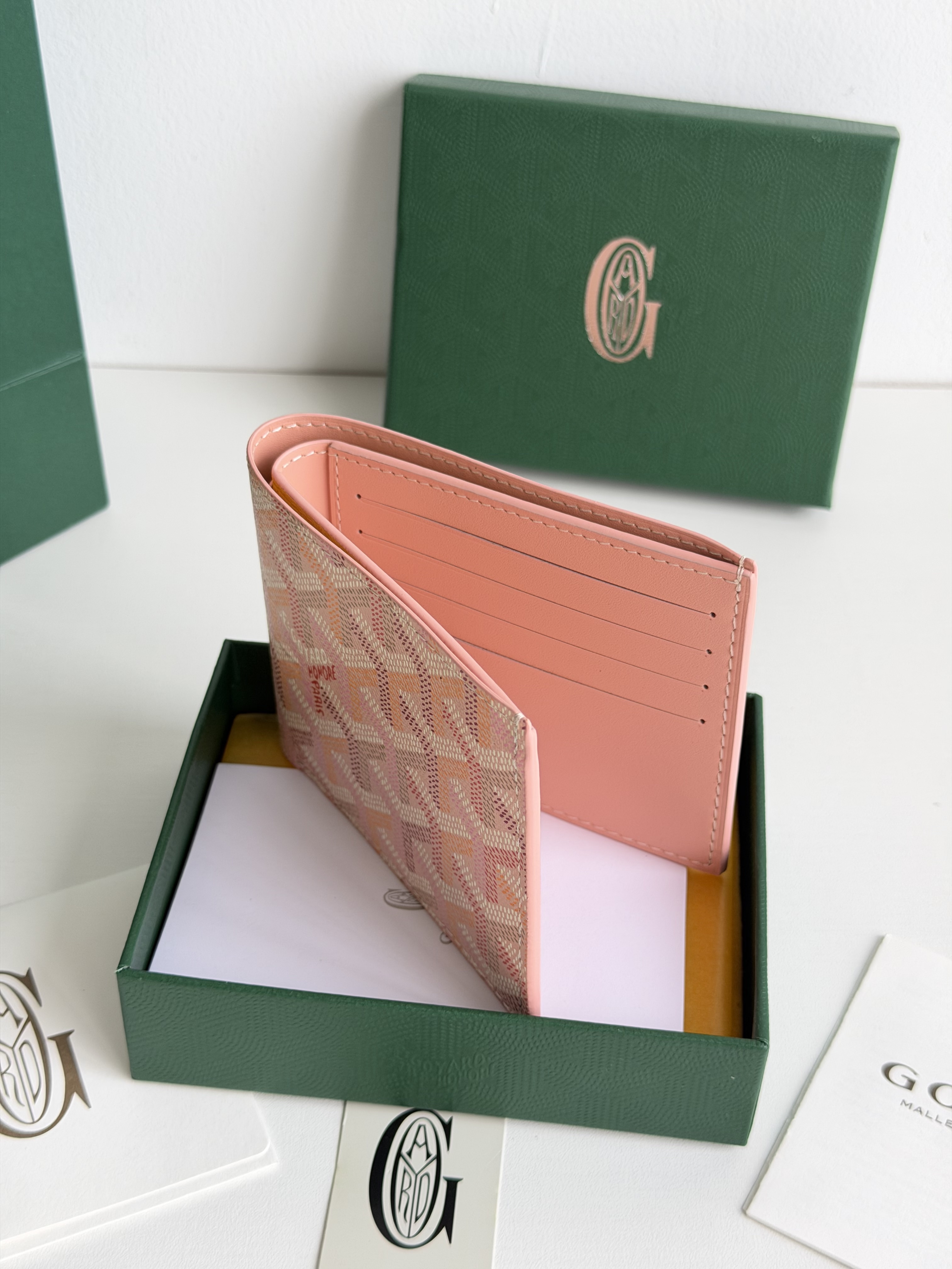 GOYARD 戈雅 8格卡位钱包 钱夹 卡包 短款 男女同款 肉粉色