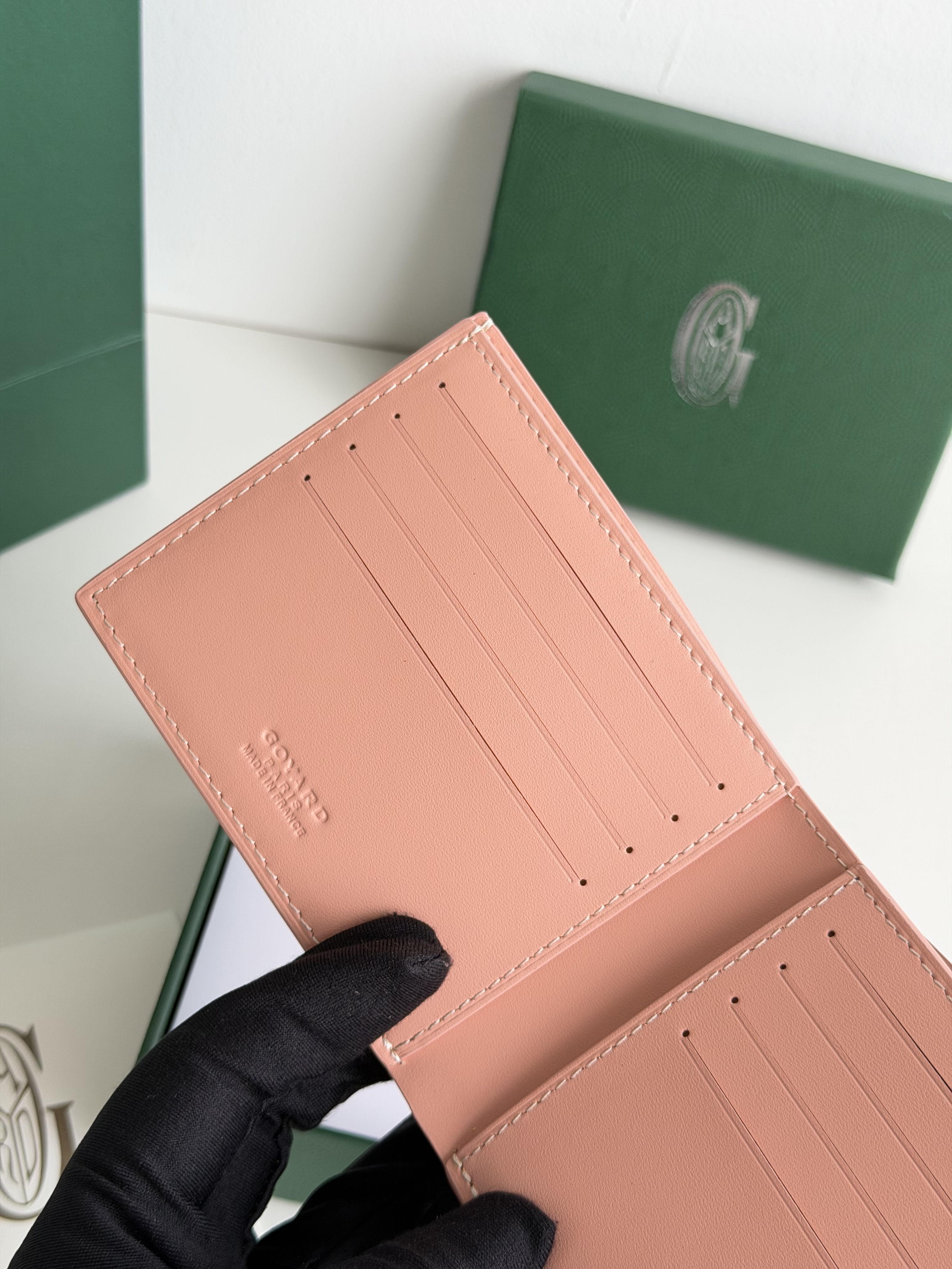 GOYARD 戈雅 8格卡位钱包 钱夹 卡包 短款 男女同款 肉粉色