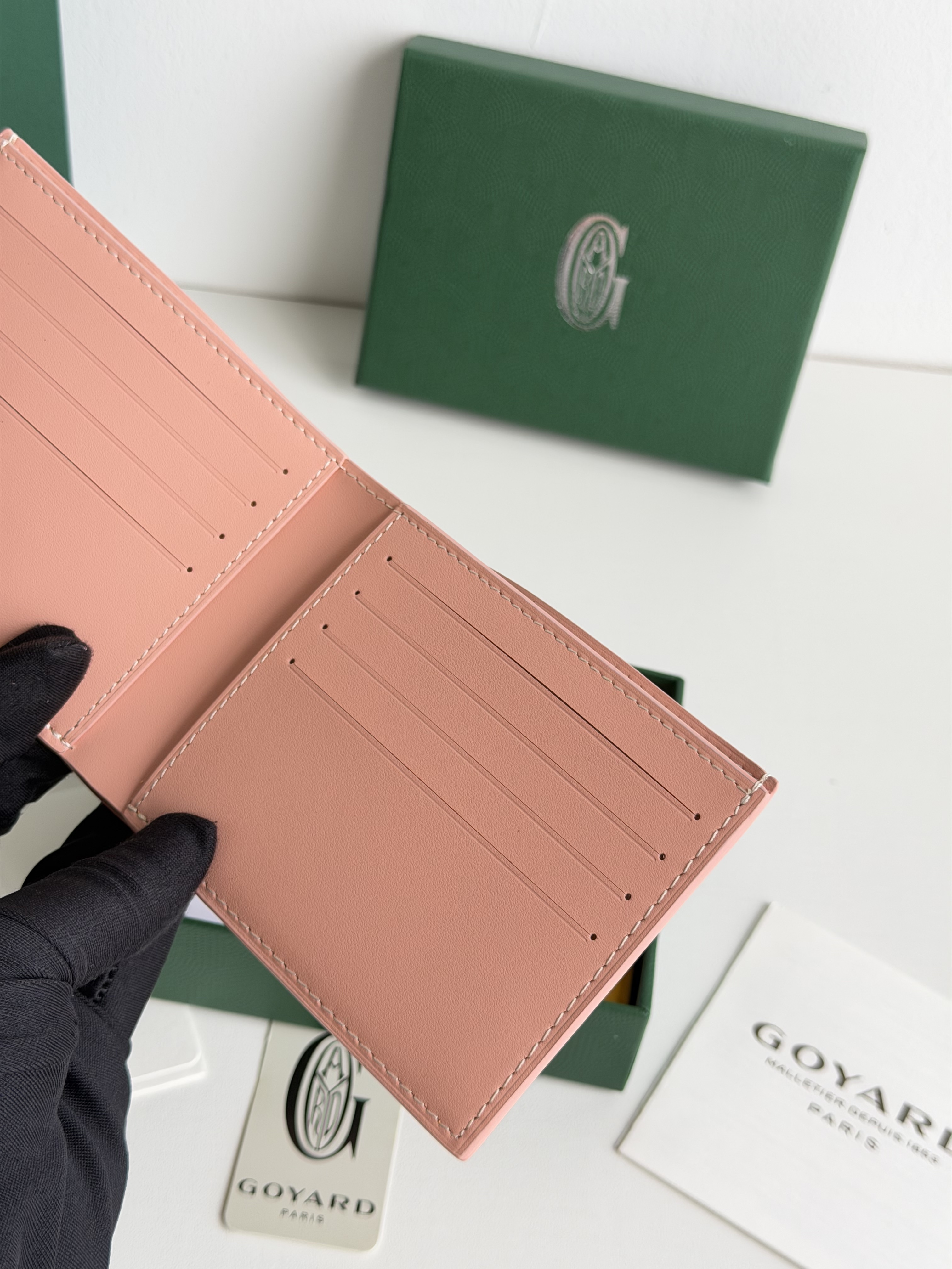 GOYARD 戈雅 8格卡位钱包 钱夹 卡包 短款 男女同款 肉粉色