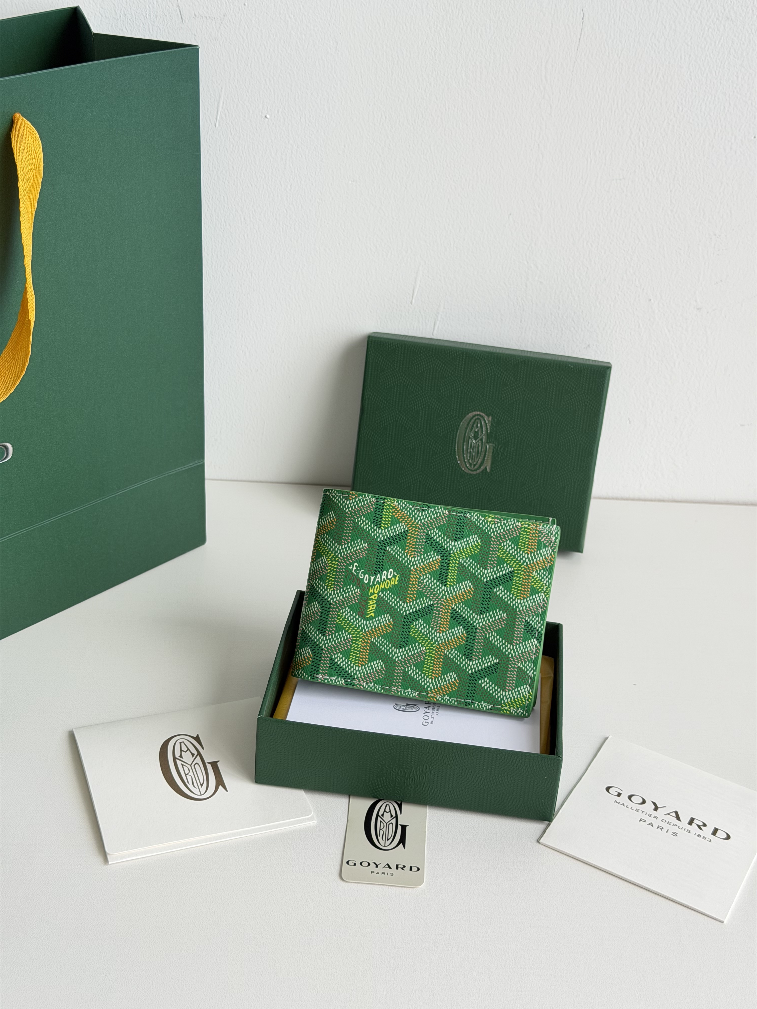 GOYARD 戈雅 8格卡位钱包 钱夹 卡包 短款 男女同款 绿色