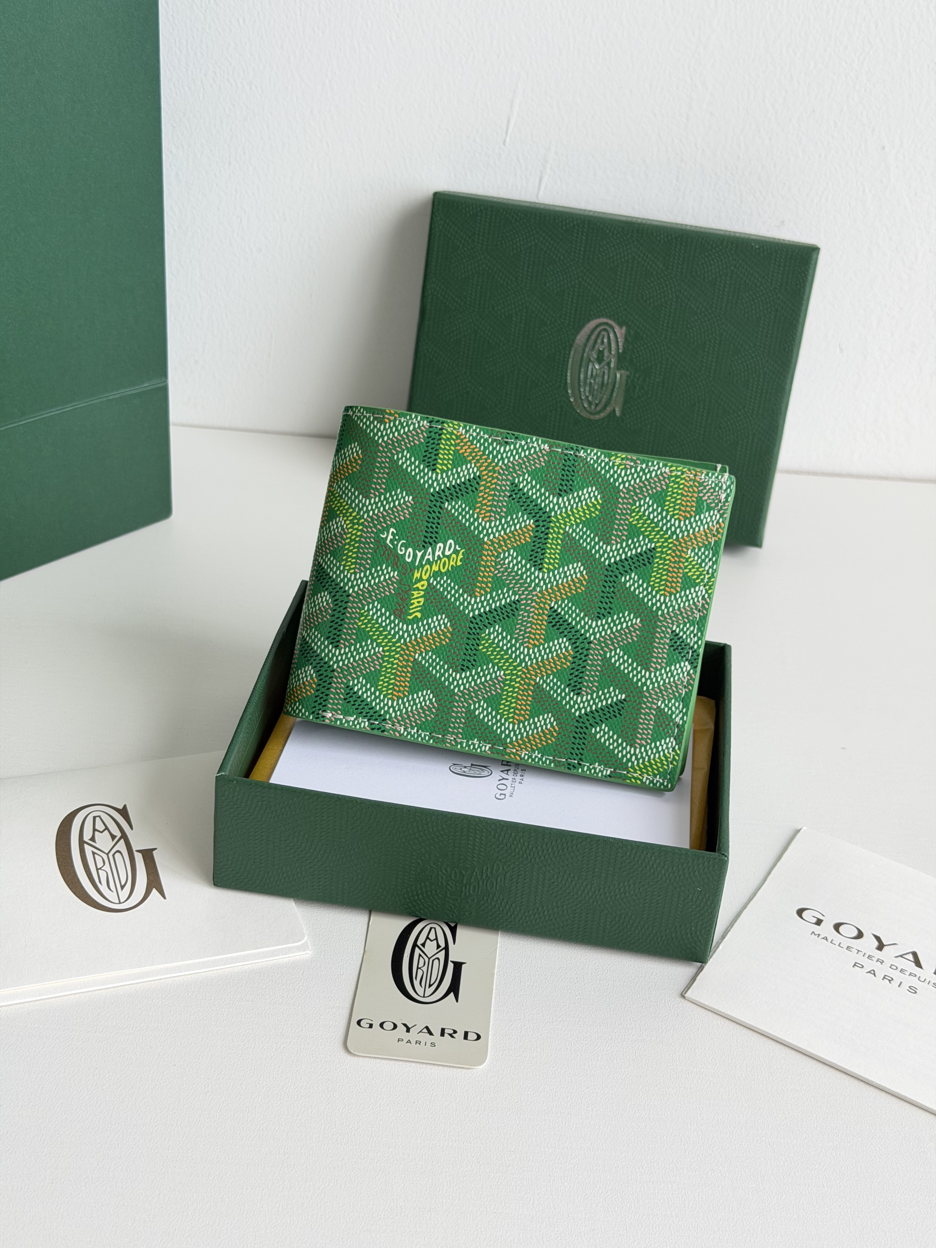 GOYARD 戈雅 8格卡位钱包 钱夹 卡包 短款 男女同款 绿色